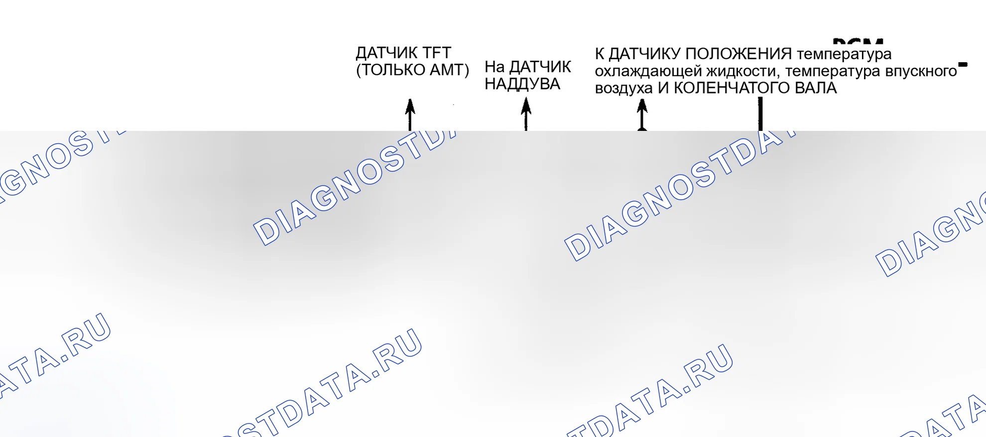 Рис. 708: Схема контроля давления рециркуляция отработавших газов / выходного сигнала датчика барометрическое давление (серия " P ") Контроль давления рециркуляция отработавших газов / выходного сигнала датчика барометрическое давление. Chevrolet Sportvan G30 
