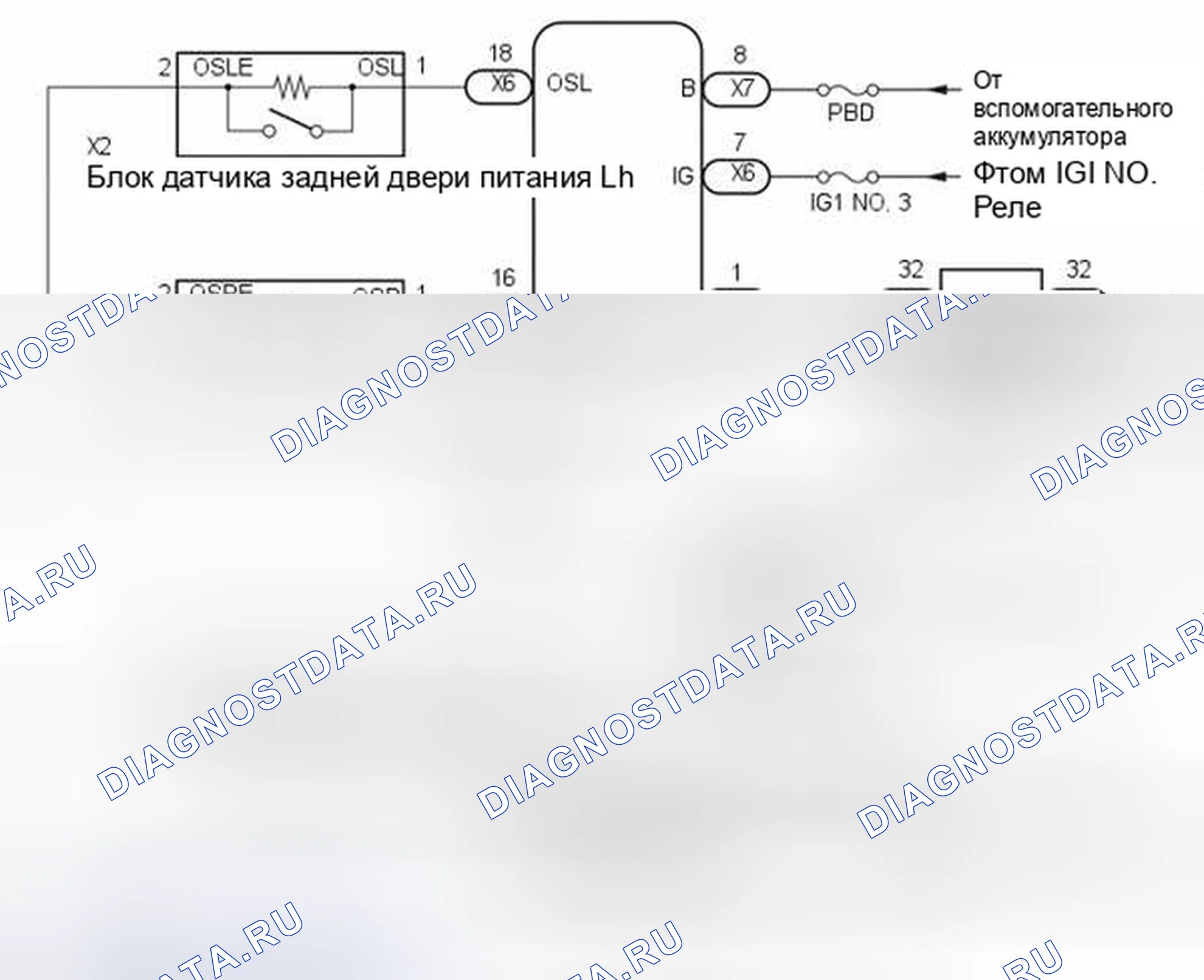 Рис. 355: электросхема. Toyota Highlander III