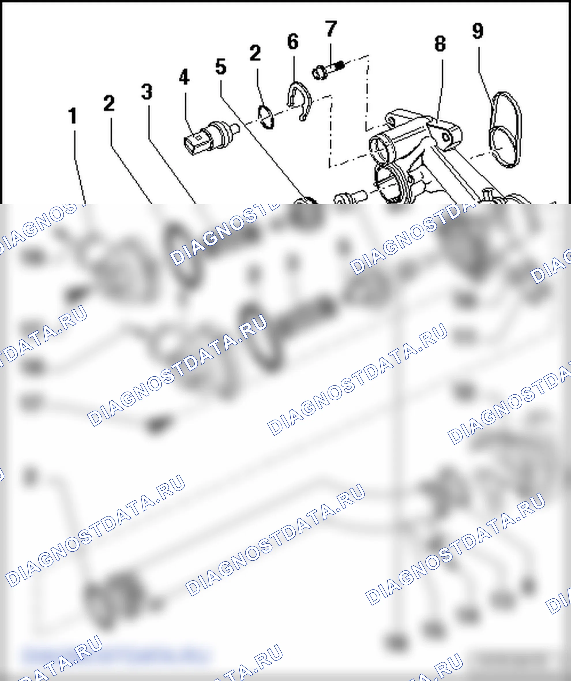 Демонтировать и установить детали системы охлаждения. Volkswagen Golf Mk5