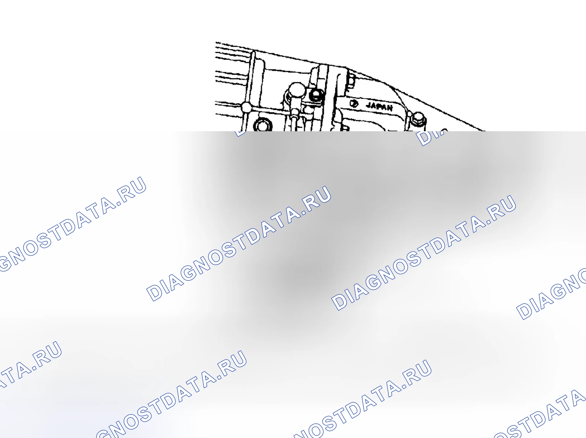 Рис. 1244: Идентификация датчика скорости автомобиля 1 (сзади). Honda X-NV I