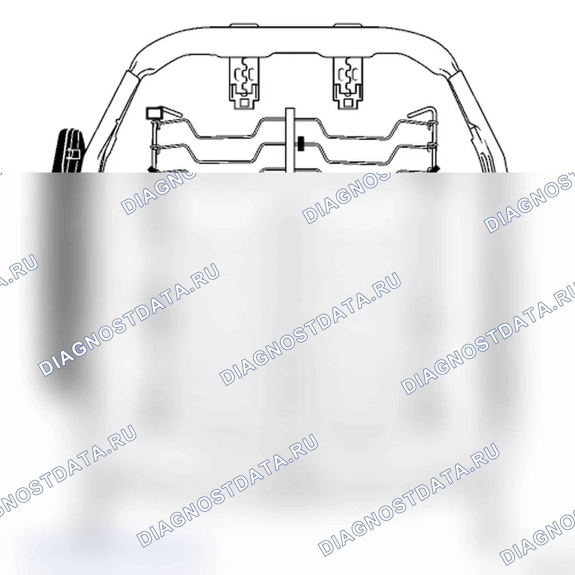 Обивка спинки переднего сиденья. Renault Kangoo II-BeBop