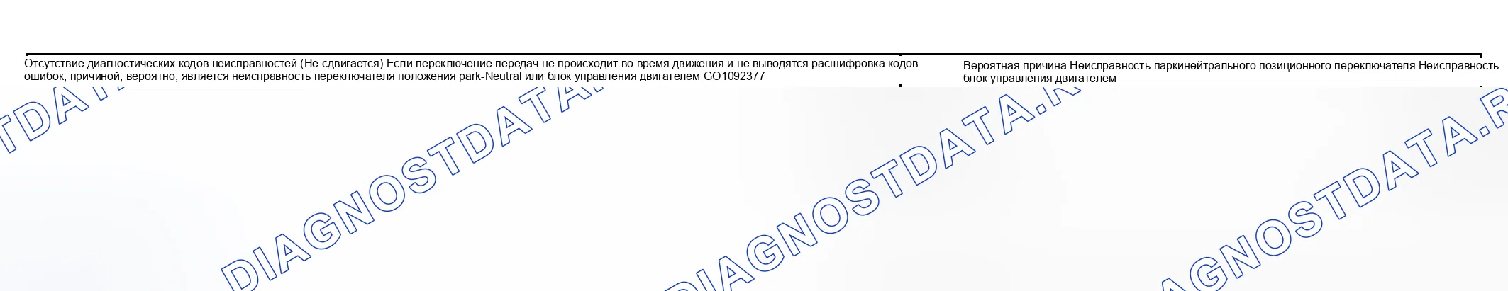 Рис. 71: NO коды неисправностей (расшифровка кода ошибки) (DOES NOT Переключение) - проверка PROCEDURE 13 (НЕТ ДИАГНОСТИЧЕСКИХ КОДОВ НЕИСПРАВНОСТЕЙ (НЕ СДВИГАЕТСЯ) - ПРОЦЕДУРА ПРОВЕРКИ 13). Kia Sedona I