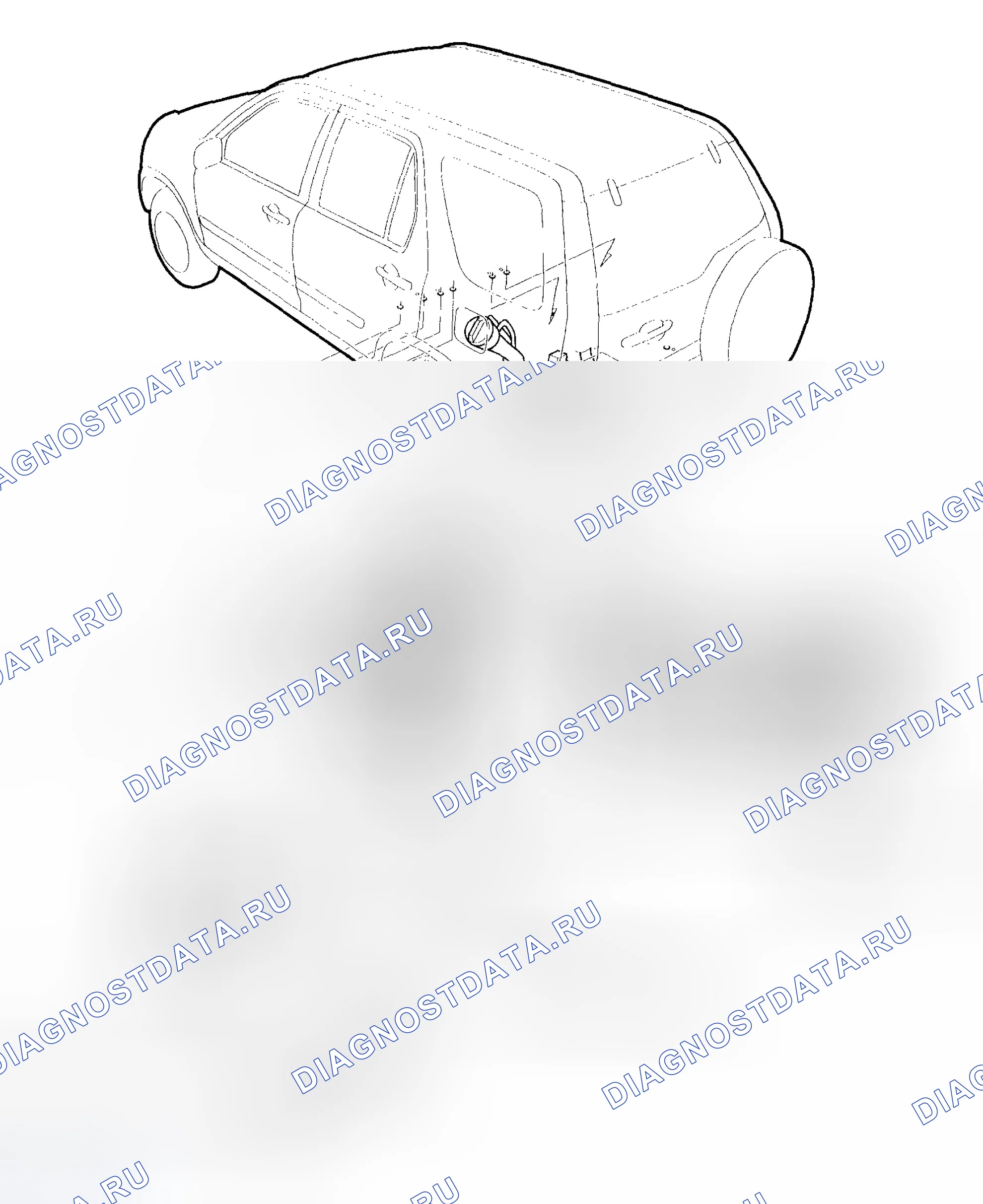 Рис. 28: Замена топливного бака. Honda CR-V II