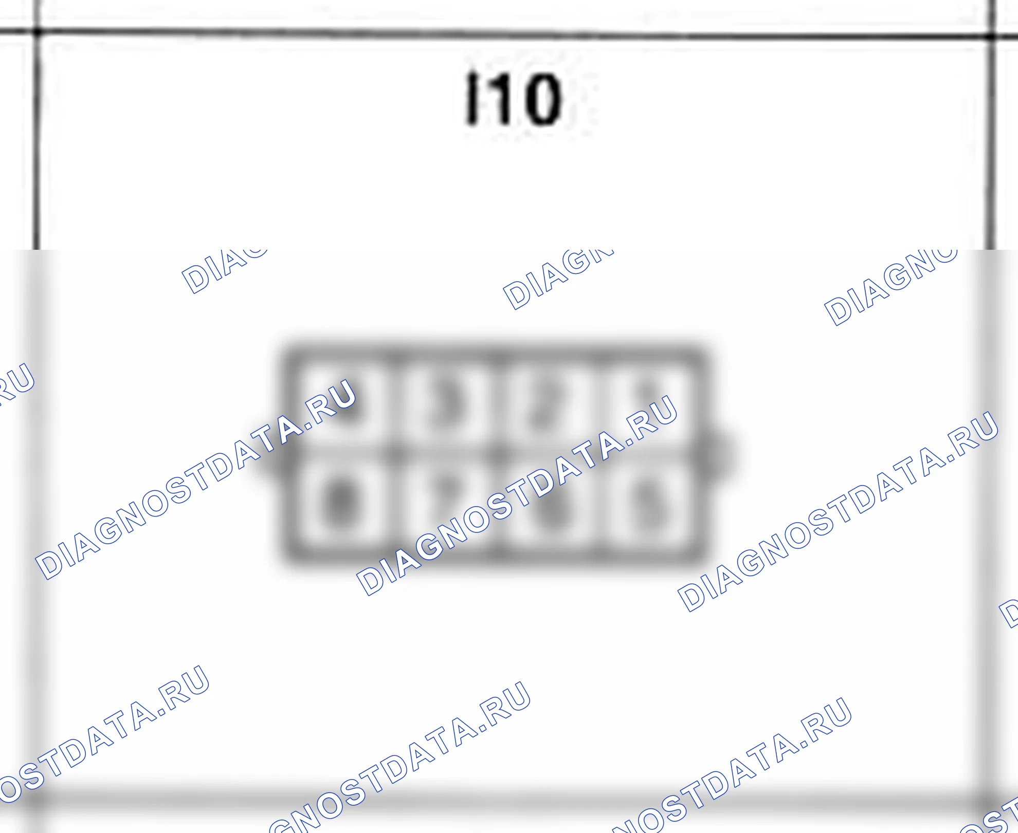 Распиновка разъёма I10 — жгута панели приборов. Hyundai Accent LC