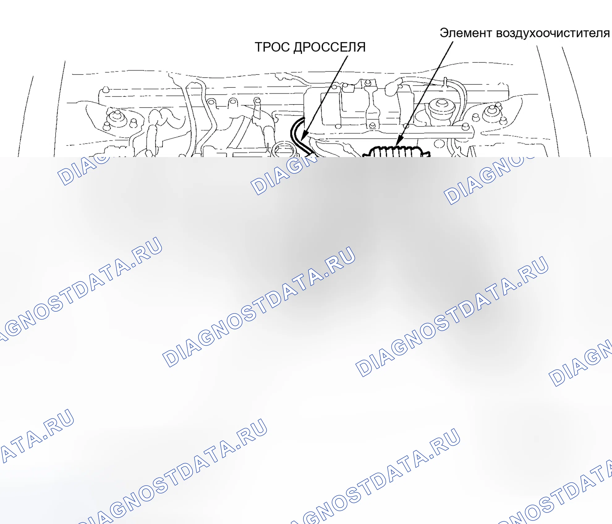 Рис. 303: Указатель расположения компонентов. Honda Insight ZE1