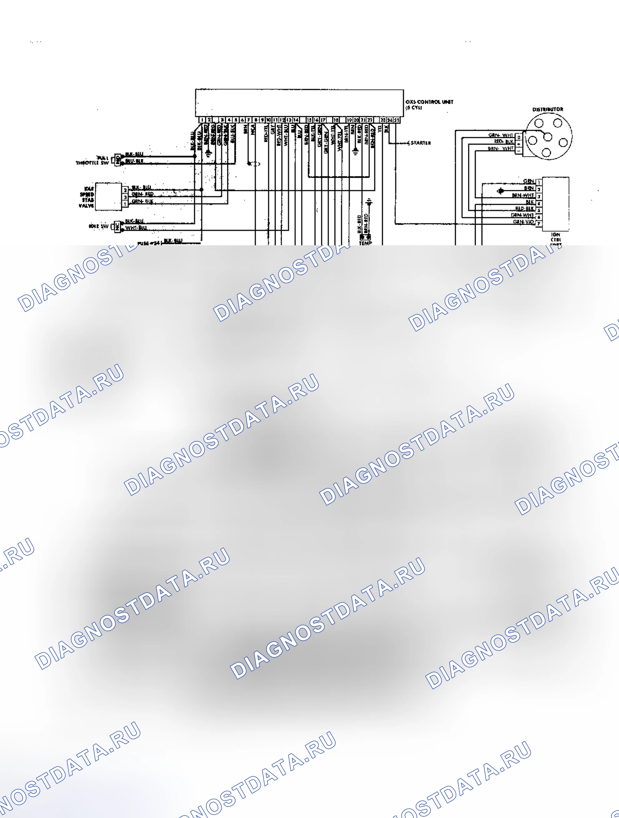 Рис. 17: Схема 4000S и 4000S Quattro (4 и 5-цилиндр) CIS-E. Audi 5000 S Quattro 
