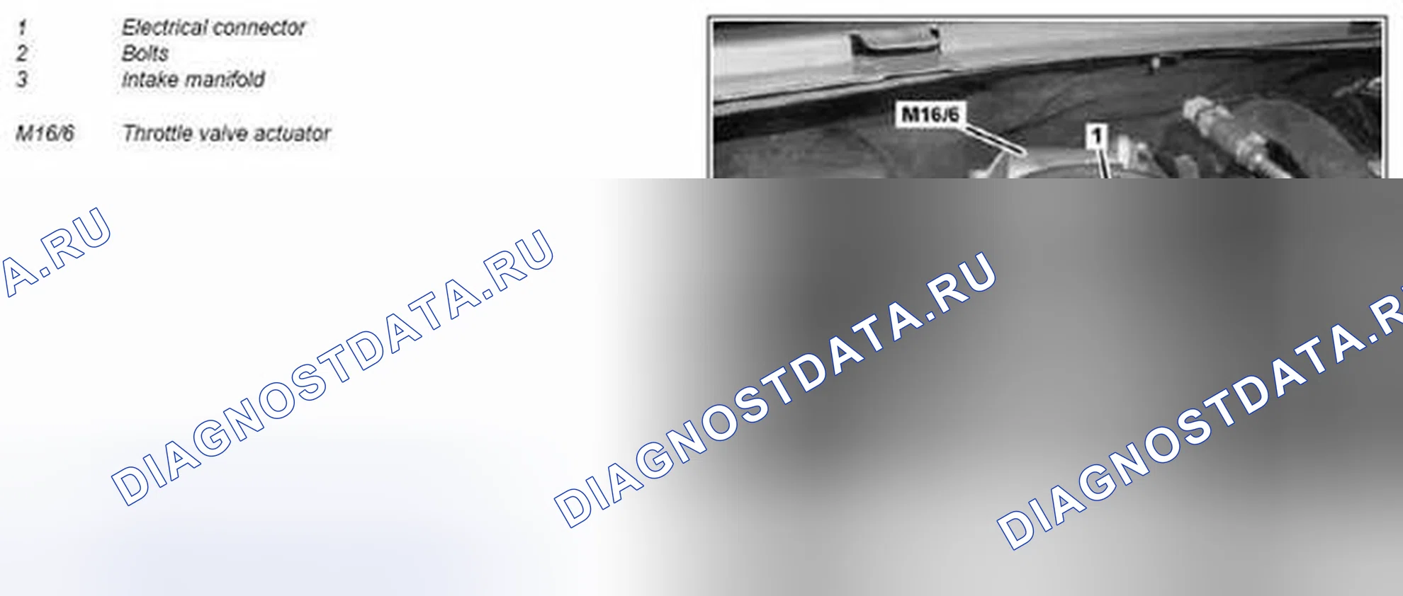 Рис. 28: Демонтаж / монтаж привода дроссельной заслонки - AR07.61-P-1401MCU. Kia Soul I