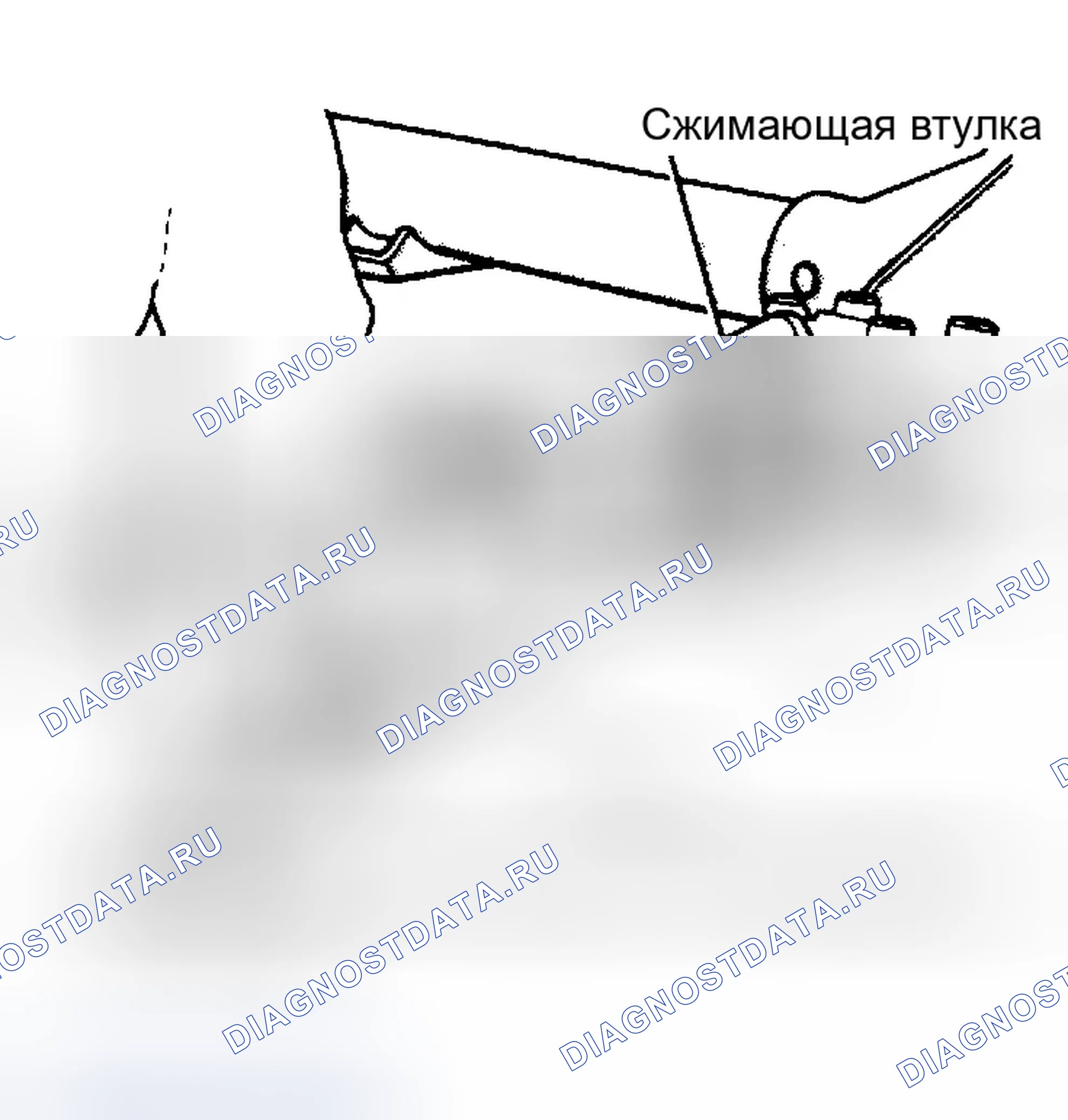 Рис. 8: Глубина ведущей шестерни. Dodge Dakota 