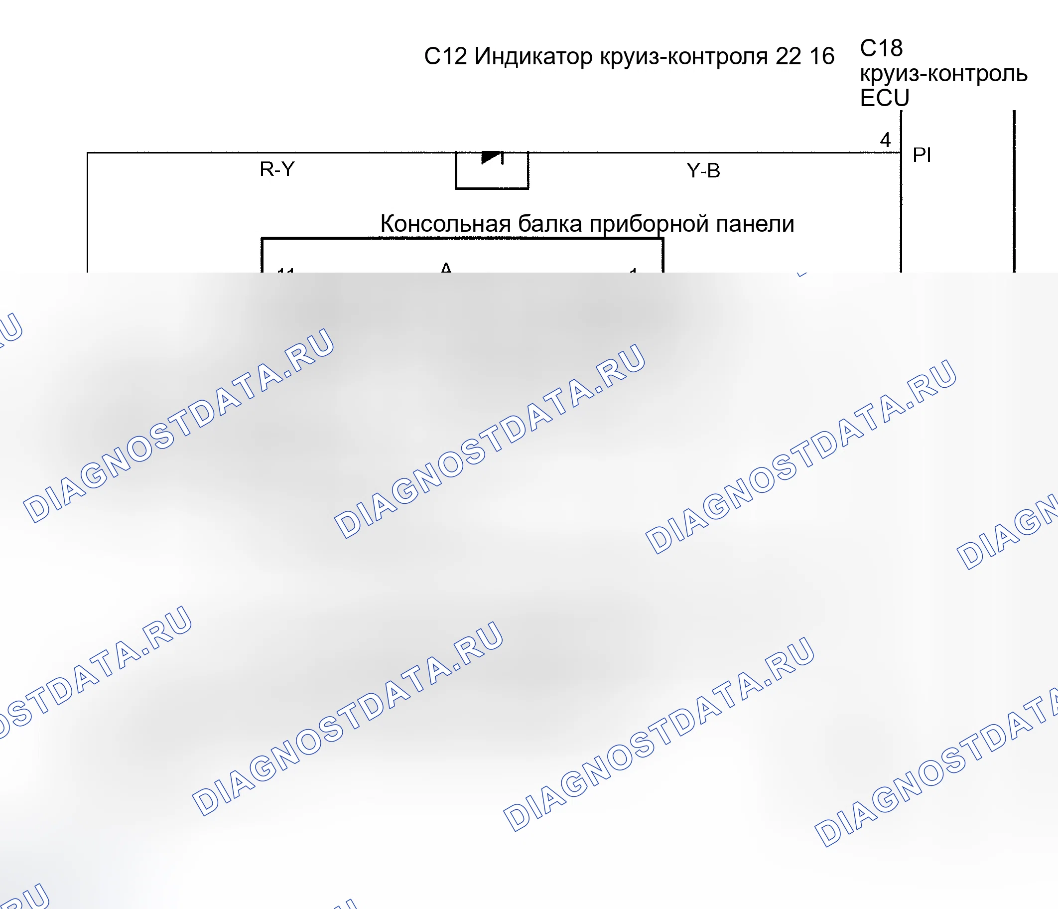 Рис. 54: электросхема. Toyota Celica T230 рестайлинг