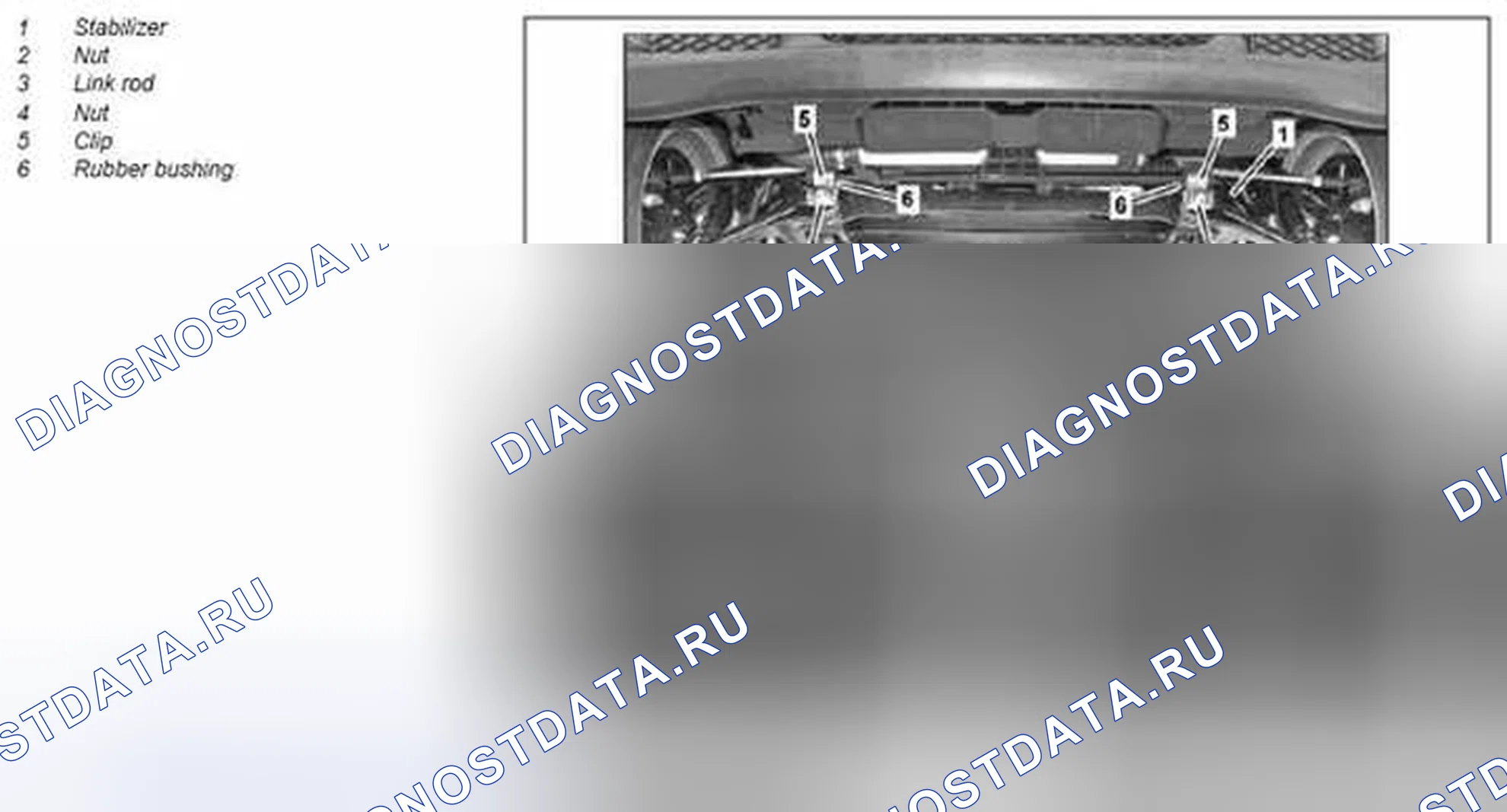Рис. 67: Снять / установить штангу переднего стабилизатора - AR32.35-P-2050MCU. Kia Soul I
