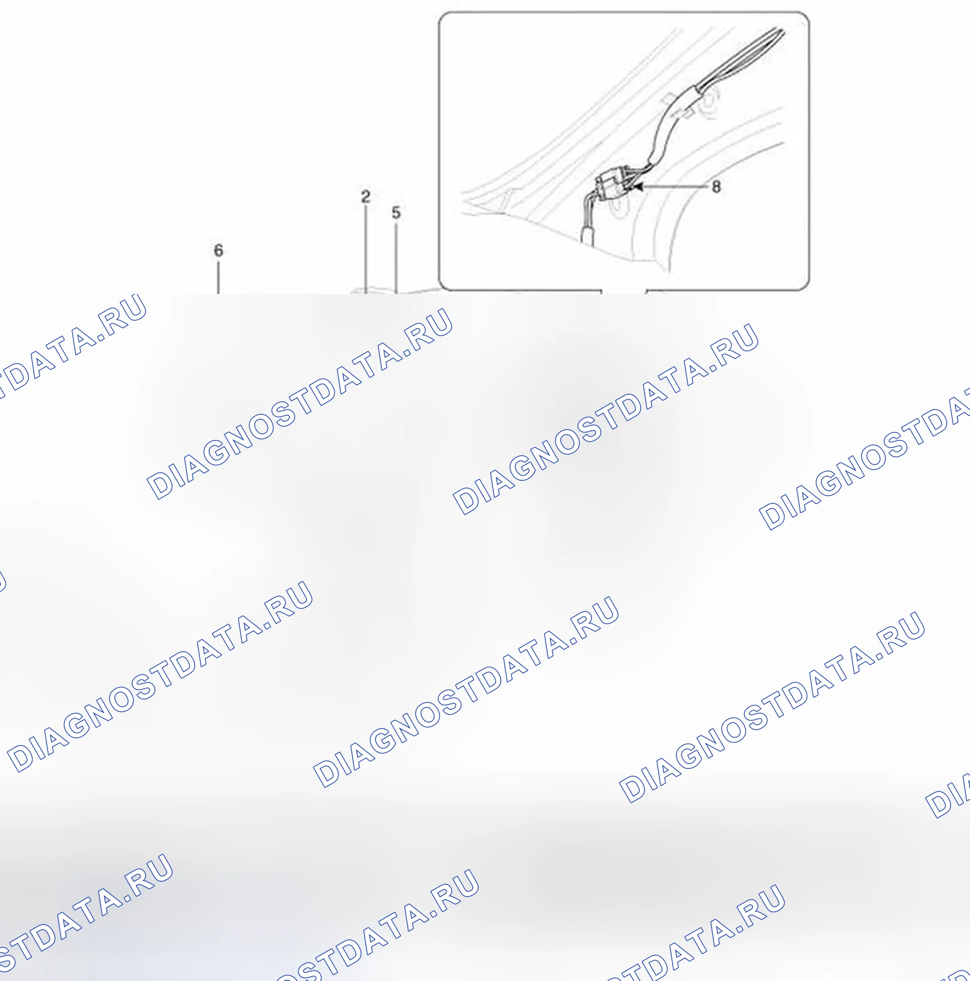 Рис. 47: Расположение компонентов. Hyundai Elantra V