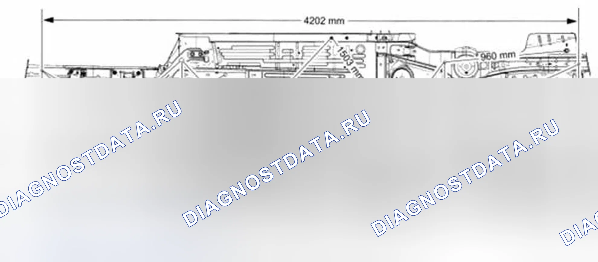 Рис. 44: Размеры нижней части тела. Ford Mustang V рестайлинг