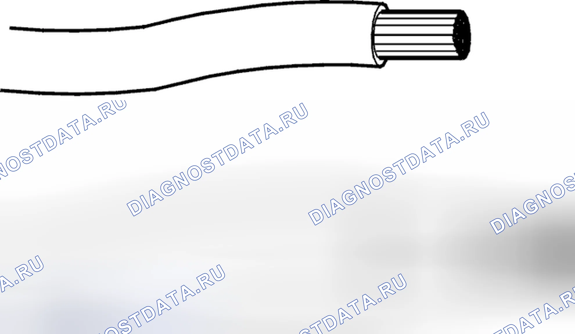 Рис. 340: Обычный многожильный кабель. Volvo S80 I рестайлинг