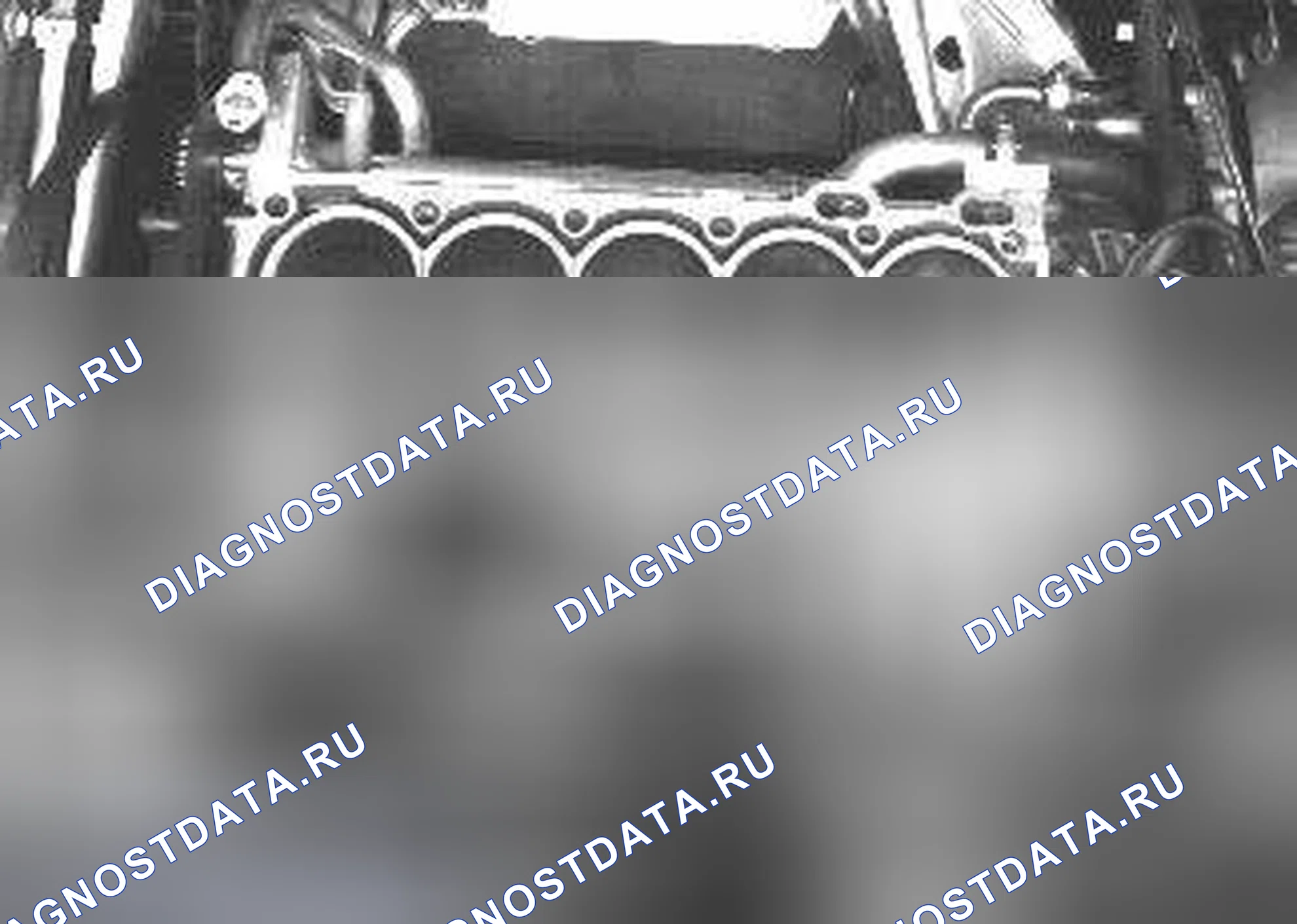 Рис. 716: Расположение коленчатого вала в соответствии с маркировкой. Volvo C70 I