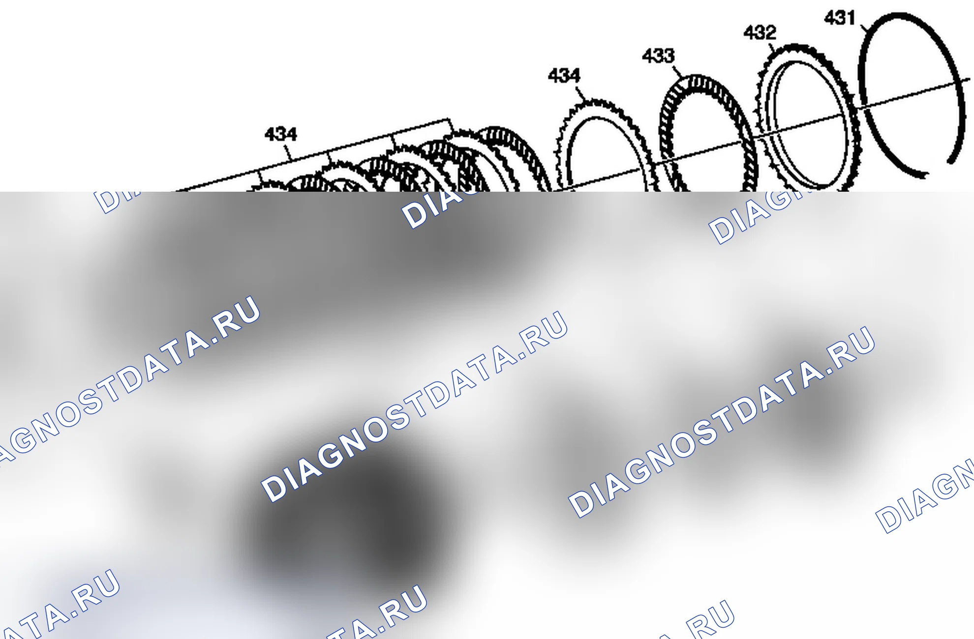 Рис. 230: Муфта в сборе 4-5-6 (с валом турбины). Chevrolet Express G1500 