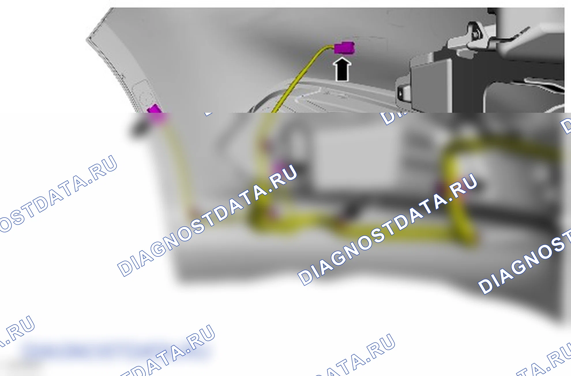 Как снять и установить жгут электропроводки переднего бампера. Ford Galaxy III