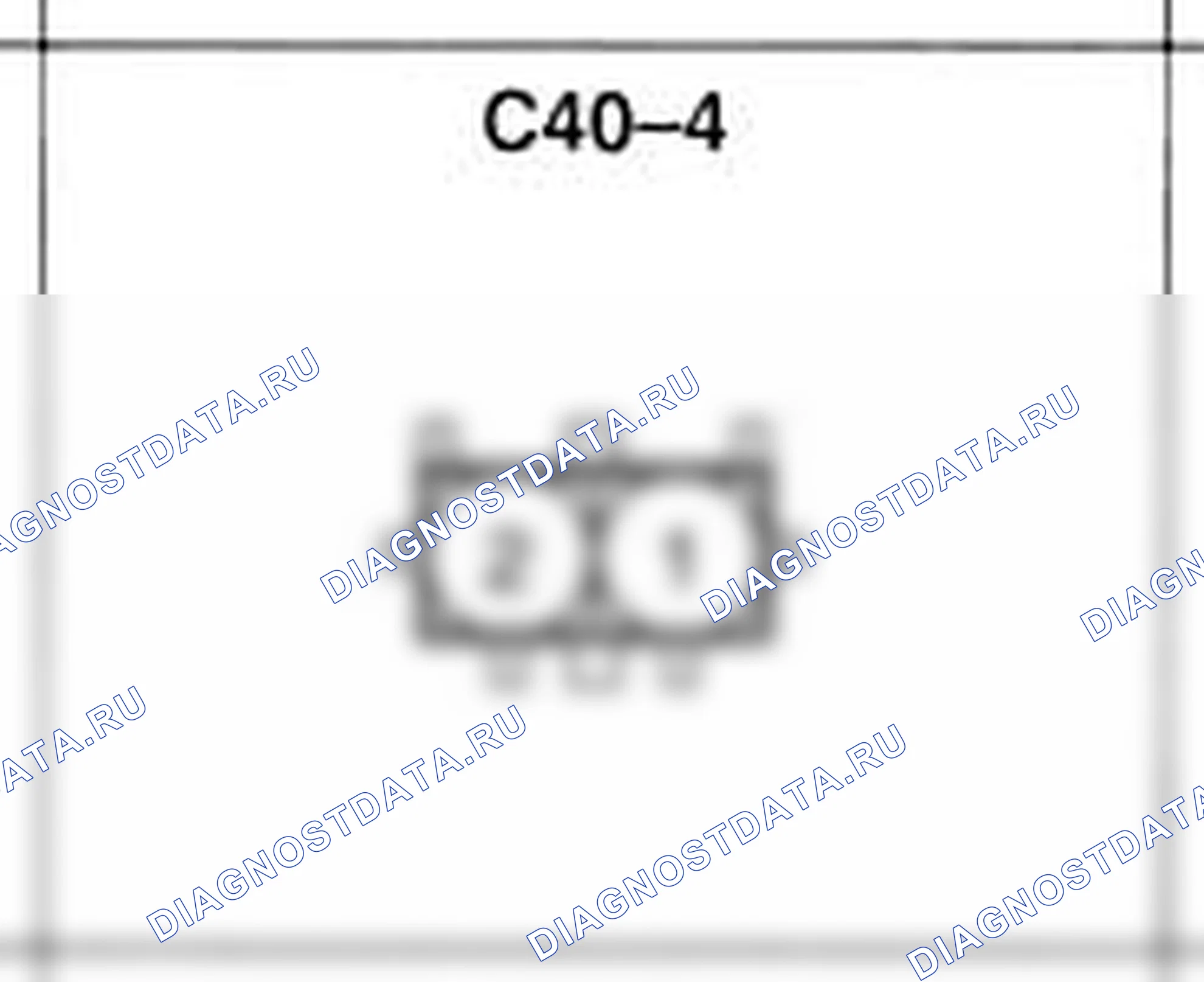 Распиновка разъёма C40-4 — жгута управления. Hyundai Atos MX