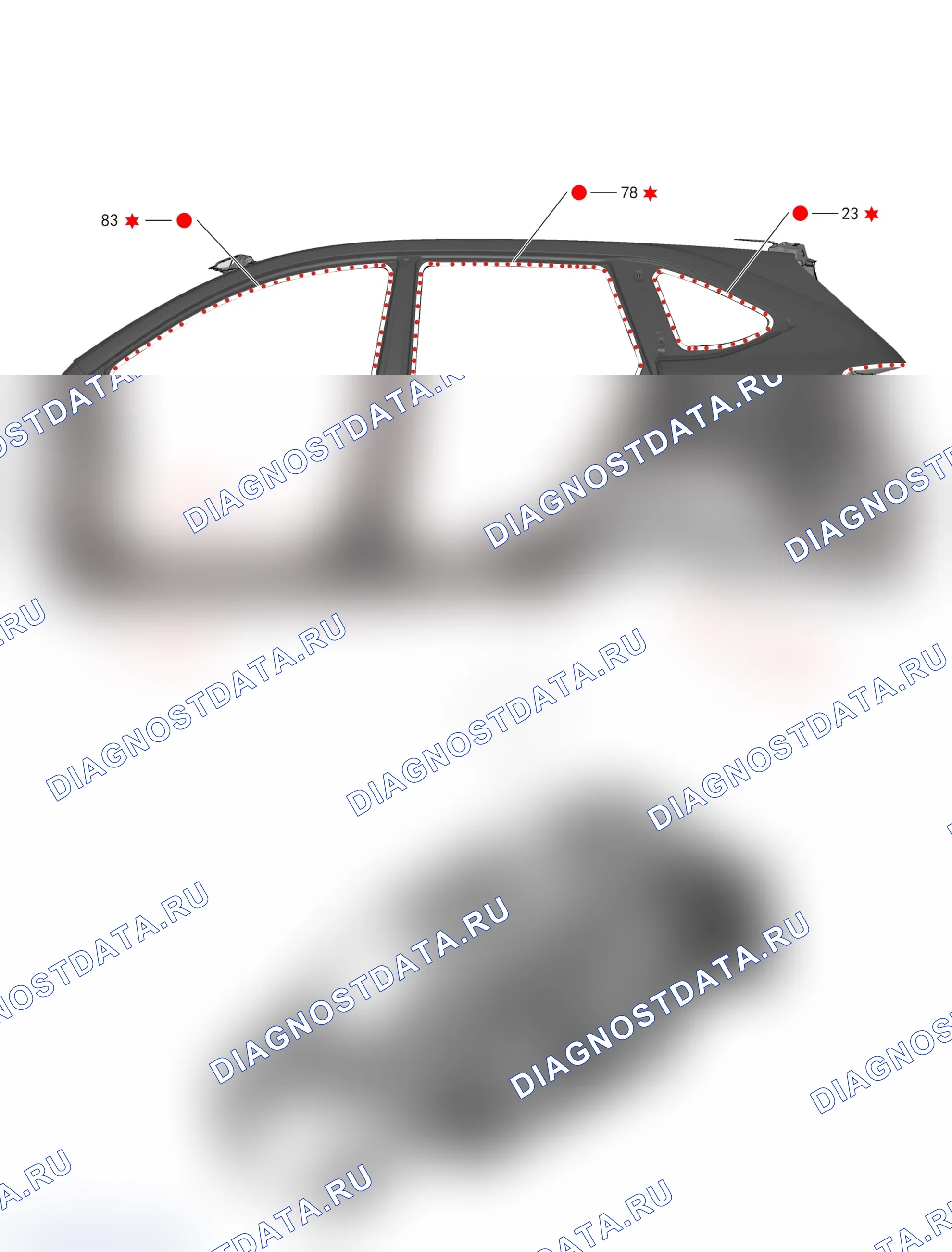 Боковые периферийные панели — Haval M6. Haval M6 I