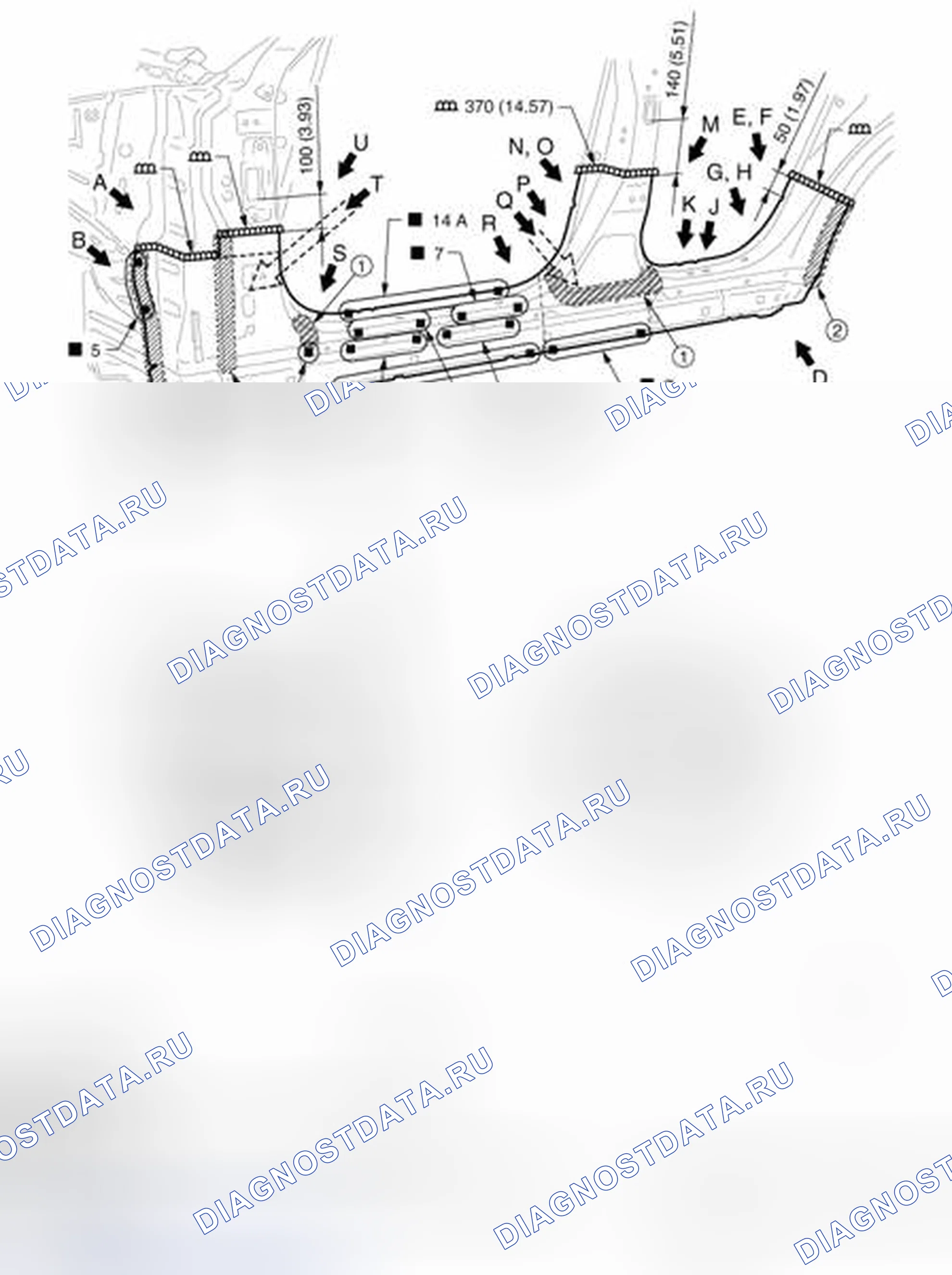 Рис. 260: Внешний подоконник. Infiniti FX37 II рестайлинг