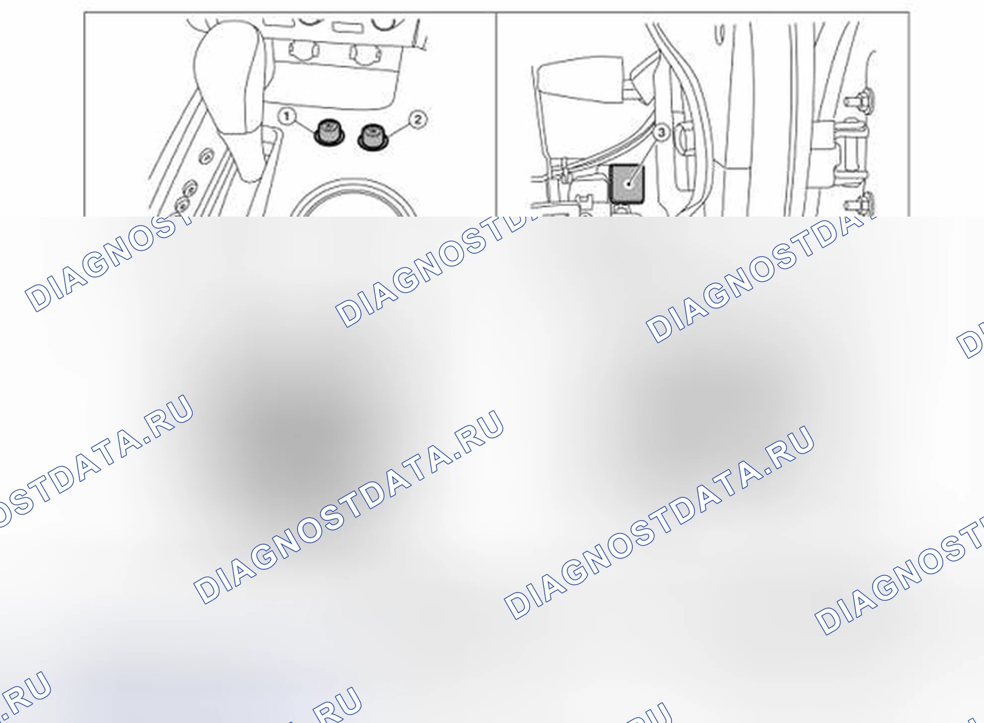 Рис. 5: СИСТЕМА СИДЕНЬЯ С КЛИМАТ-КОНТРОЛЕМ: Расположение компонентов. Nissan Pathfinder IV рестайлинг