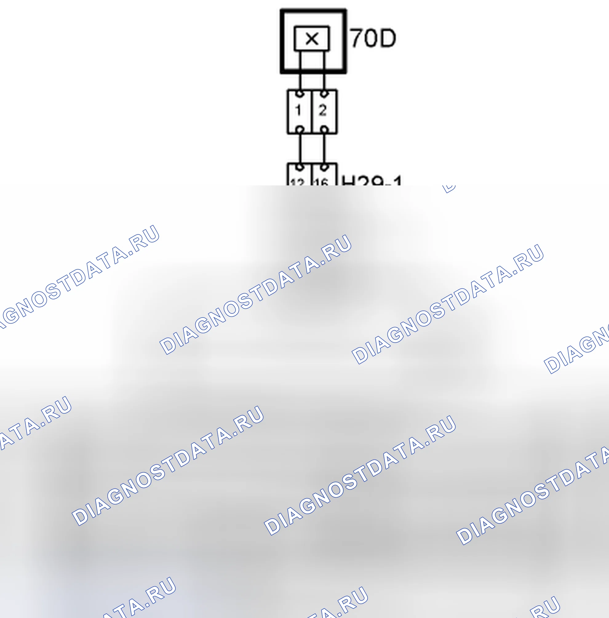 Рис. 231: расшифровка кода ошибки B0097: схема датчика ремня безопасности водителя, разомкнутая цепь или короткое замыкание на массу / B +. Kia Picanto III