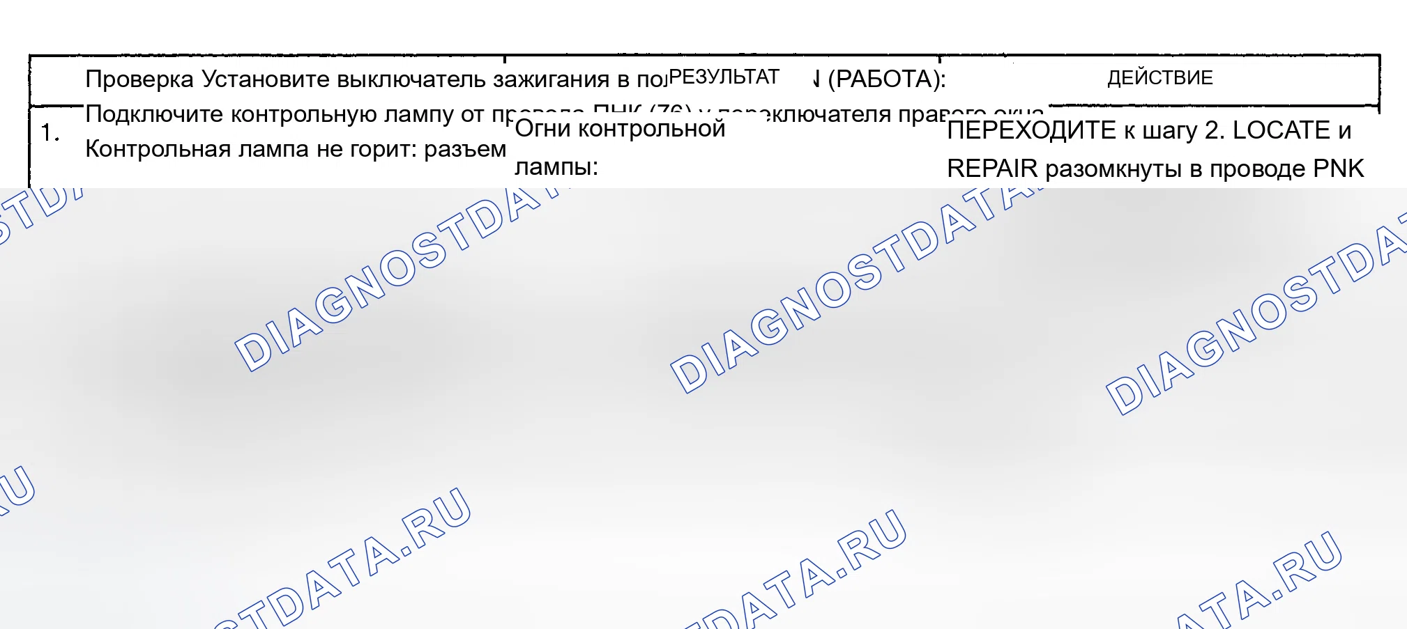 Рис. 24: ТЕСТ E: ПРАВОЕ ОКНО УПРАВЛЕНИЯ ПИТАНИЕМ РАБОТАЕТ ТОЛЬКО ОТ ПЕРЕКЛЮЧАТЕЛЯ БОКОВОГО ОКНА ВОДИТЕЛЯ. Chevrolet Cutaway P30 