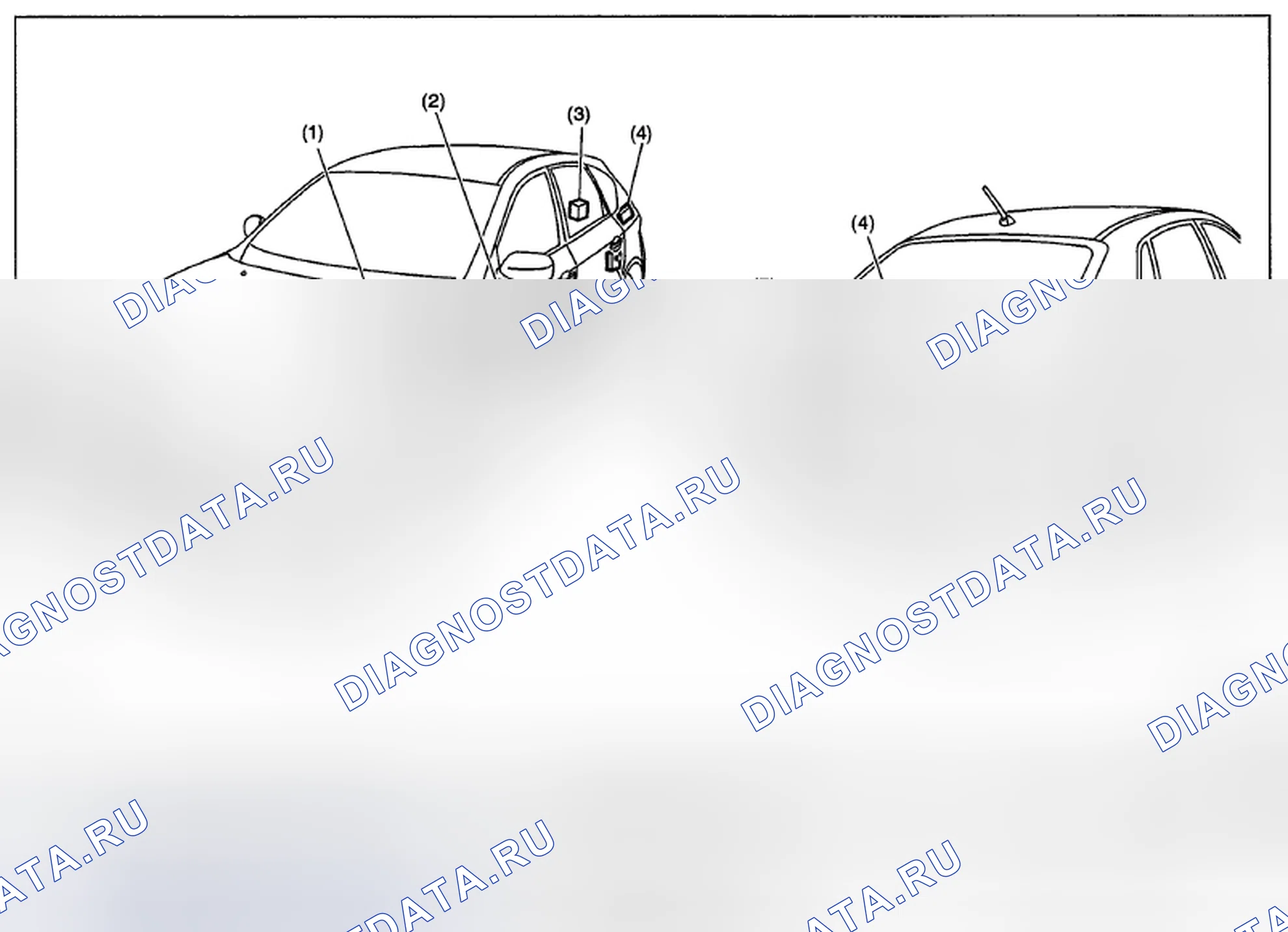 Рис. 57: СИСТЕМА БЕСКЛЮЧЕВОГО ДОСТУПА. Subaru Impreza GH