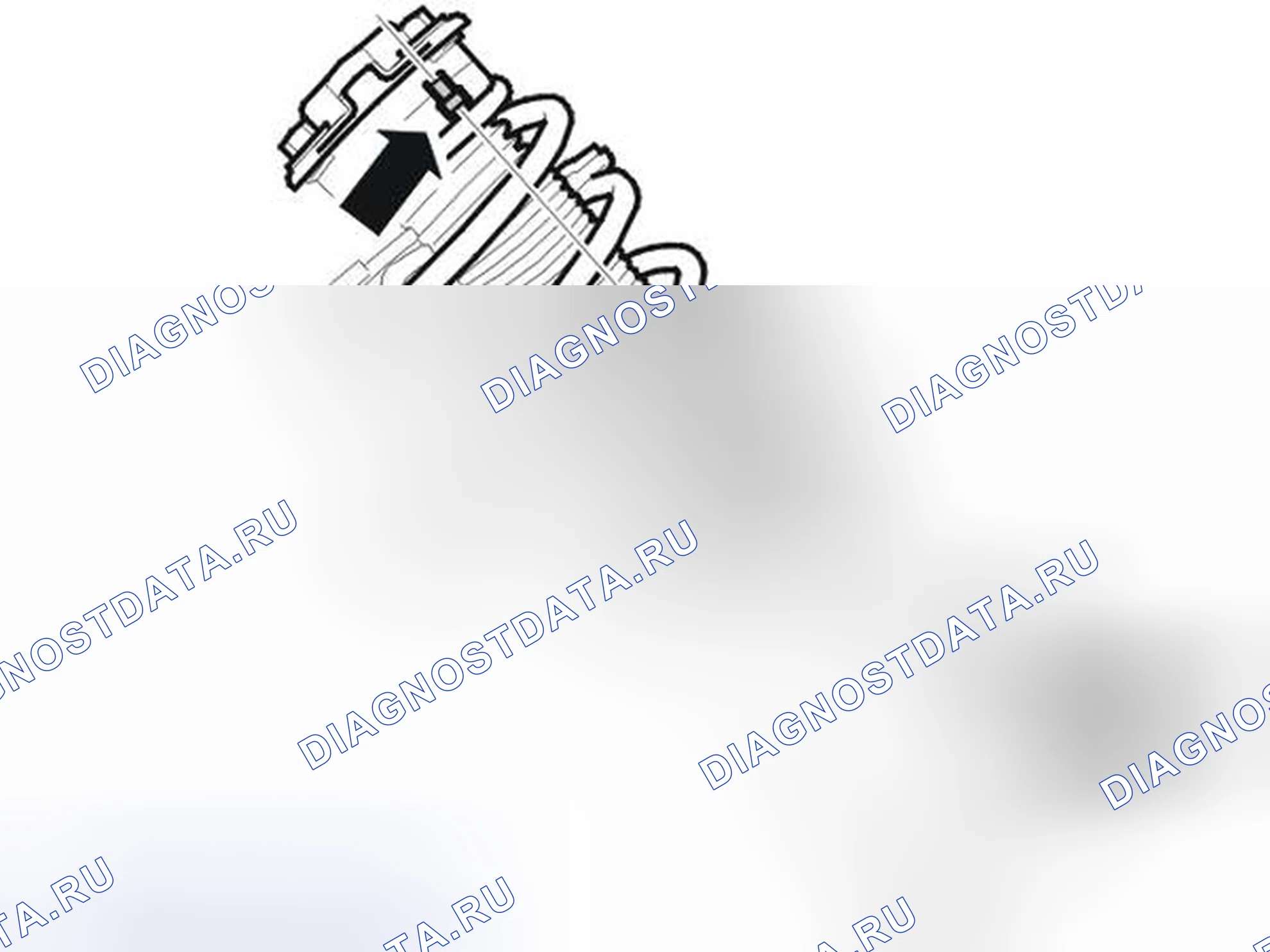 Рис. 13: УСТАНОВКА ПРУЖИННОЙ СТОЙКИ. Volvo V50 I рестайлинг