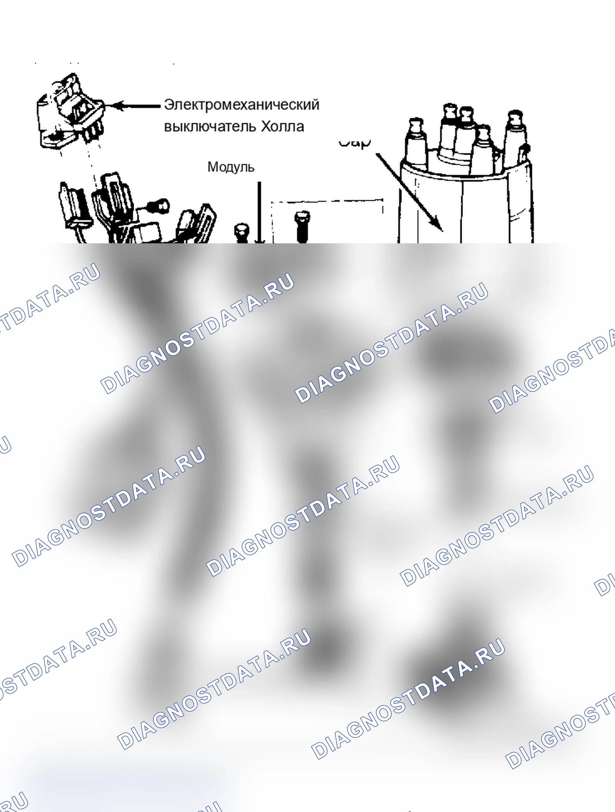 Рис. 9: ОПИСАНИЕ системы зажигания двигателя. Chevrolet Pickup V30 