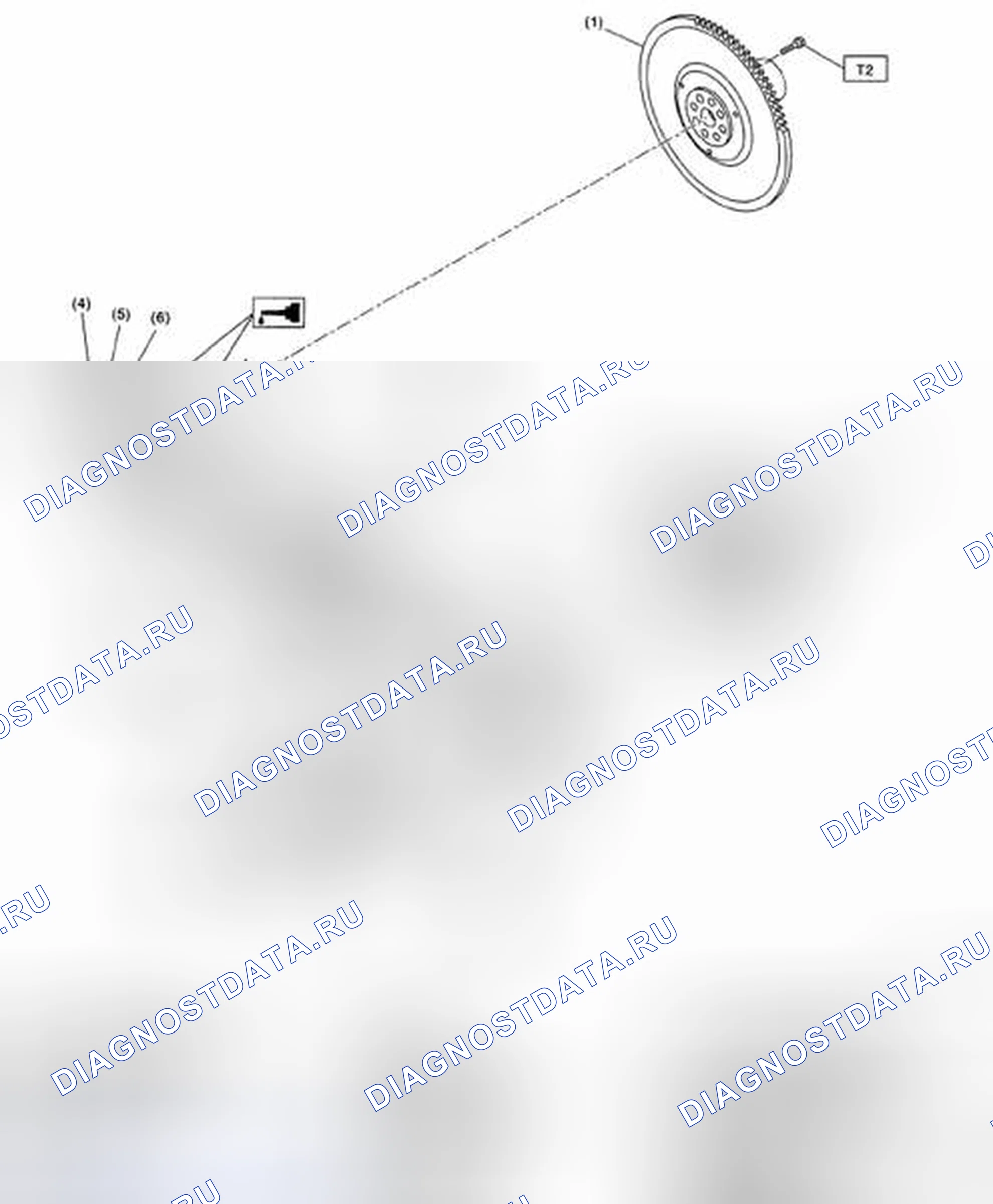 Рис. 51: КОЛЕНЧАТЫЙ ВАЛ И ПОРШЕНЬ. Subaru Outback BP рестайлинг