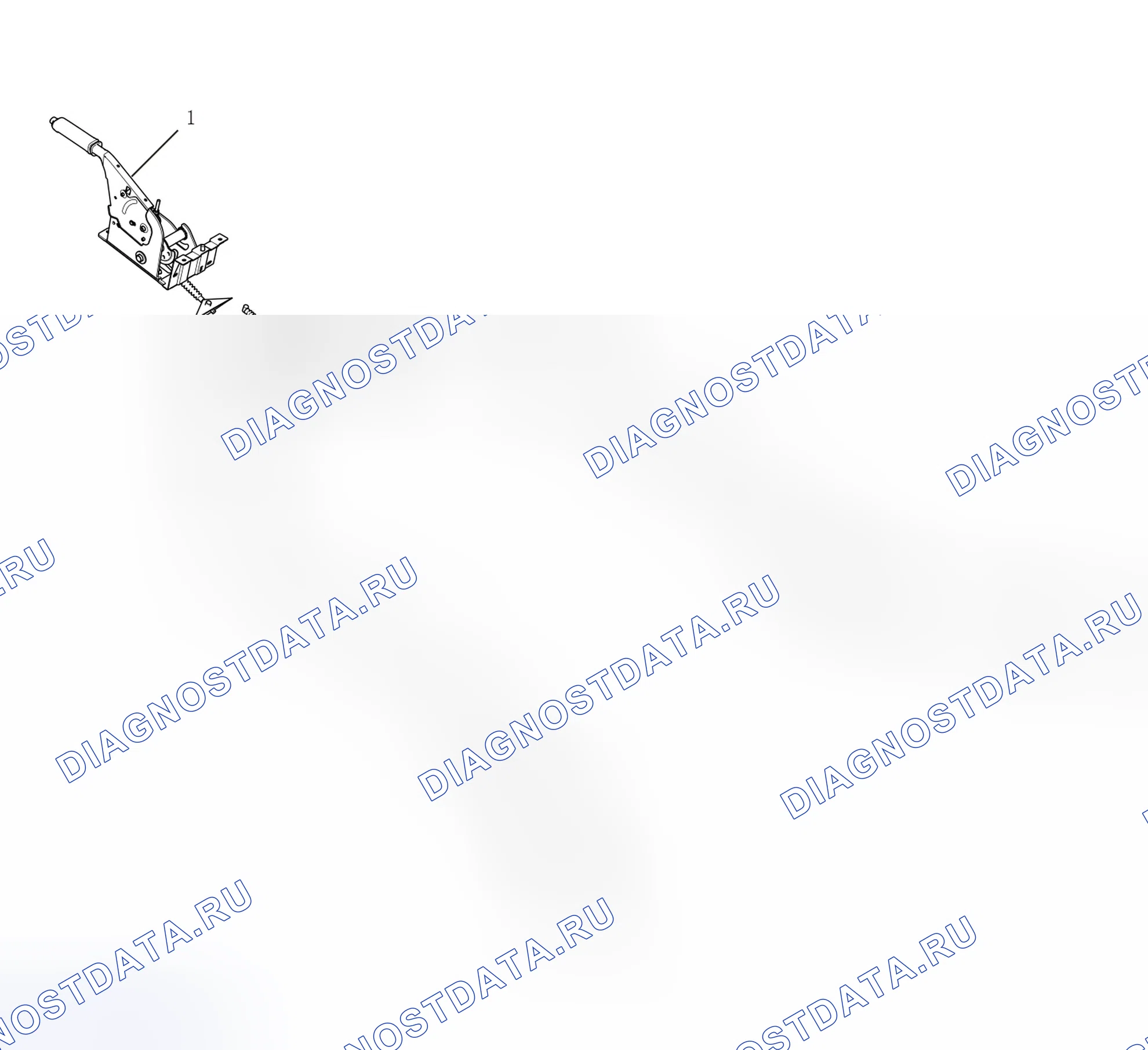 Схема расположения стояночного тормоза — Great Wall Wingle-7. Great-Wall Wingle 7 I