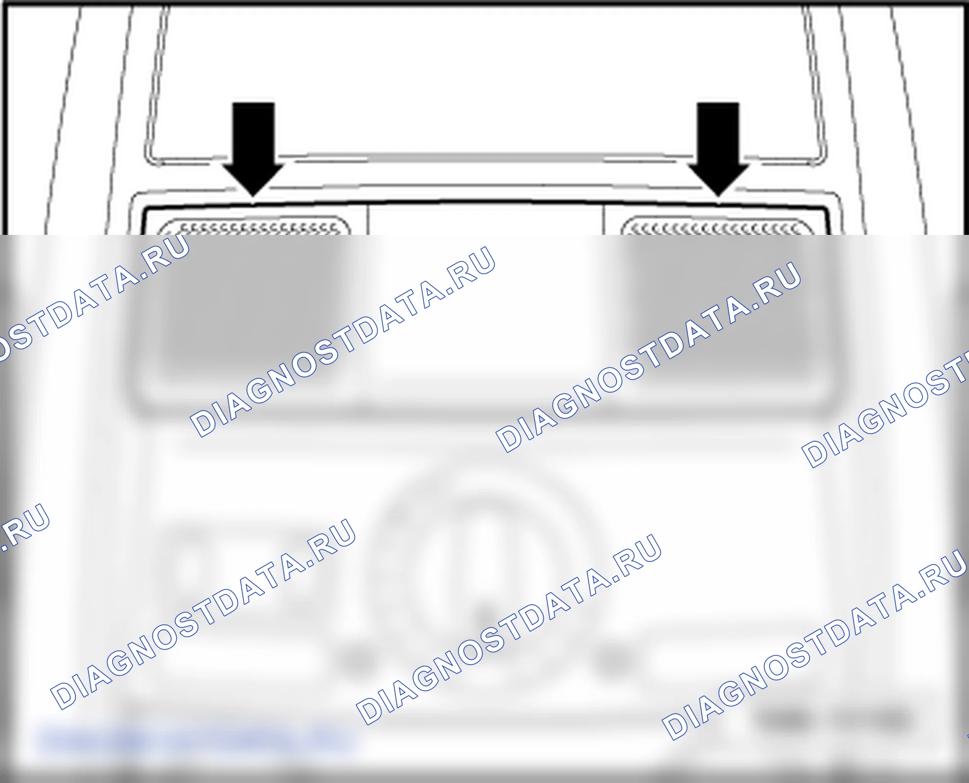 Подсветка и выключатели в обивке потолка. Volkswagen Golf Mk5