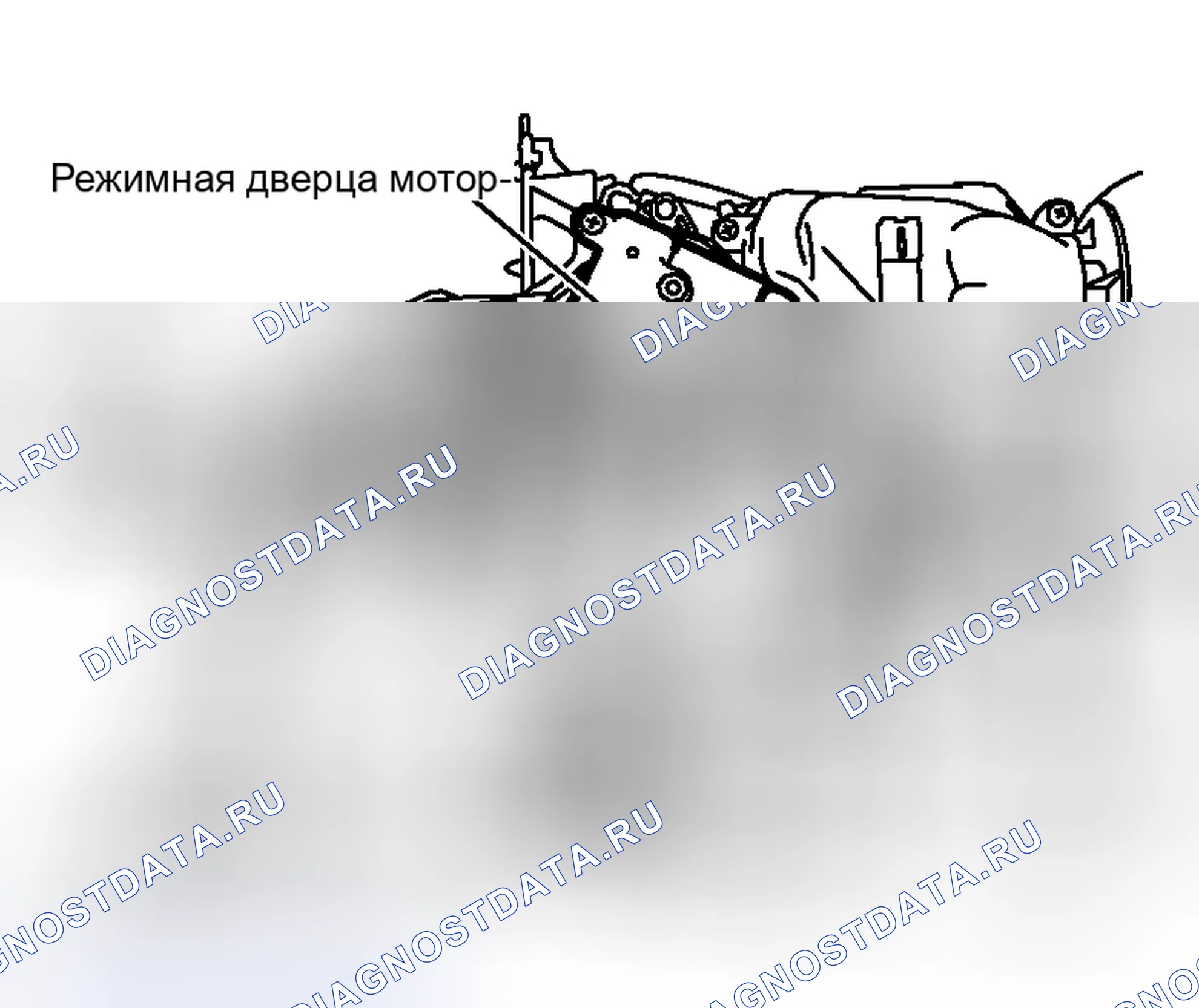 Рис. 196: Режим двигателя двери. Honda Logo I