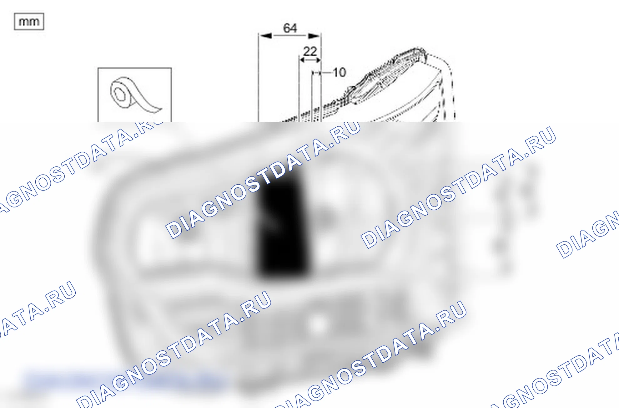 Закрывание участков фар. Ford Transit VIII
