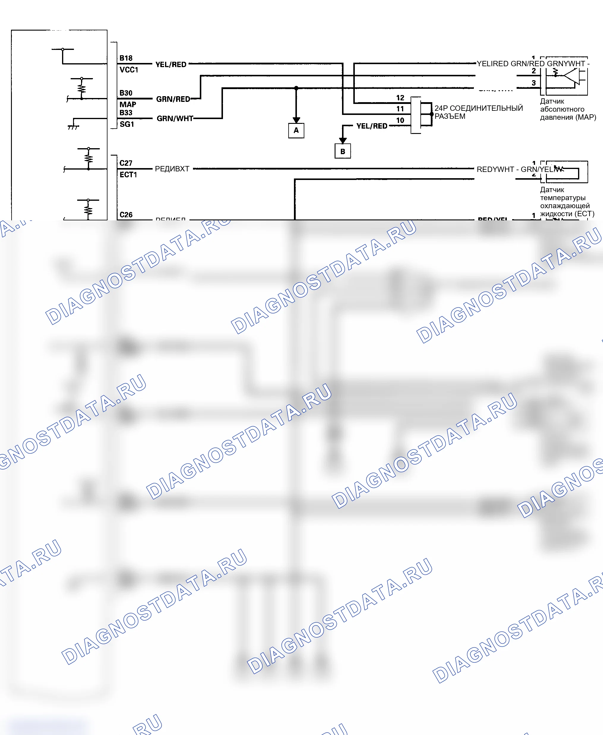 Рис. 43: Принципиальная схема ИКМ. Honda Ridgeline I