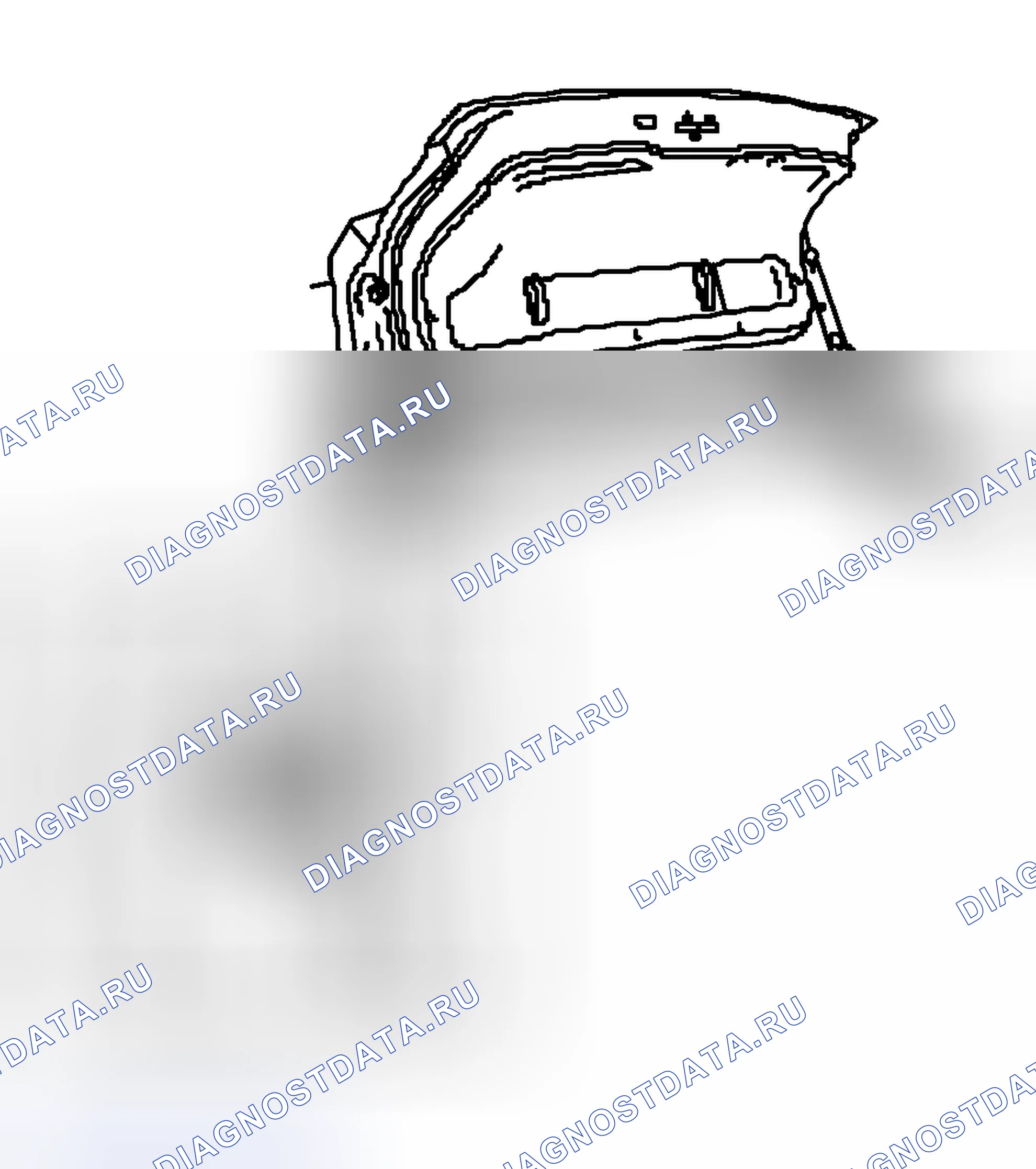 Рис. 165: Регулировка задней части крышки багажника. Kia Picanto II рестайлинг