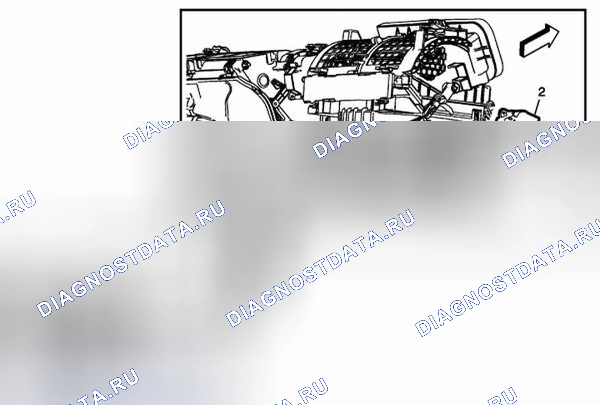 Рис. 89: Замена привода впускного клапана (свежий воздух). Cadillac ATS I