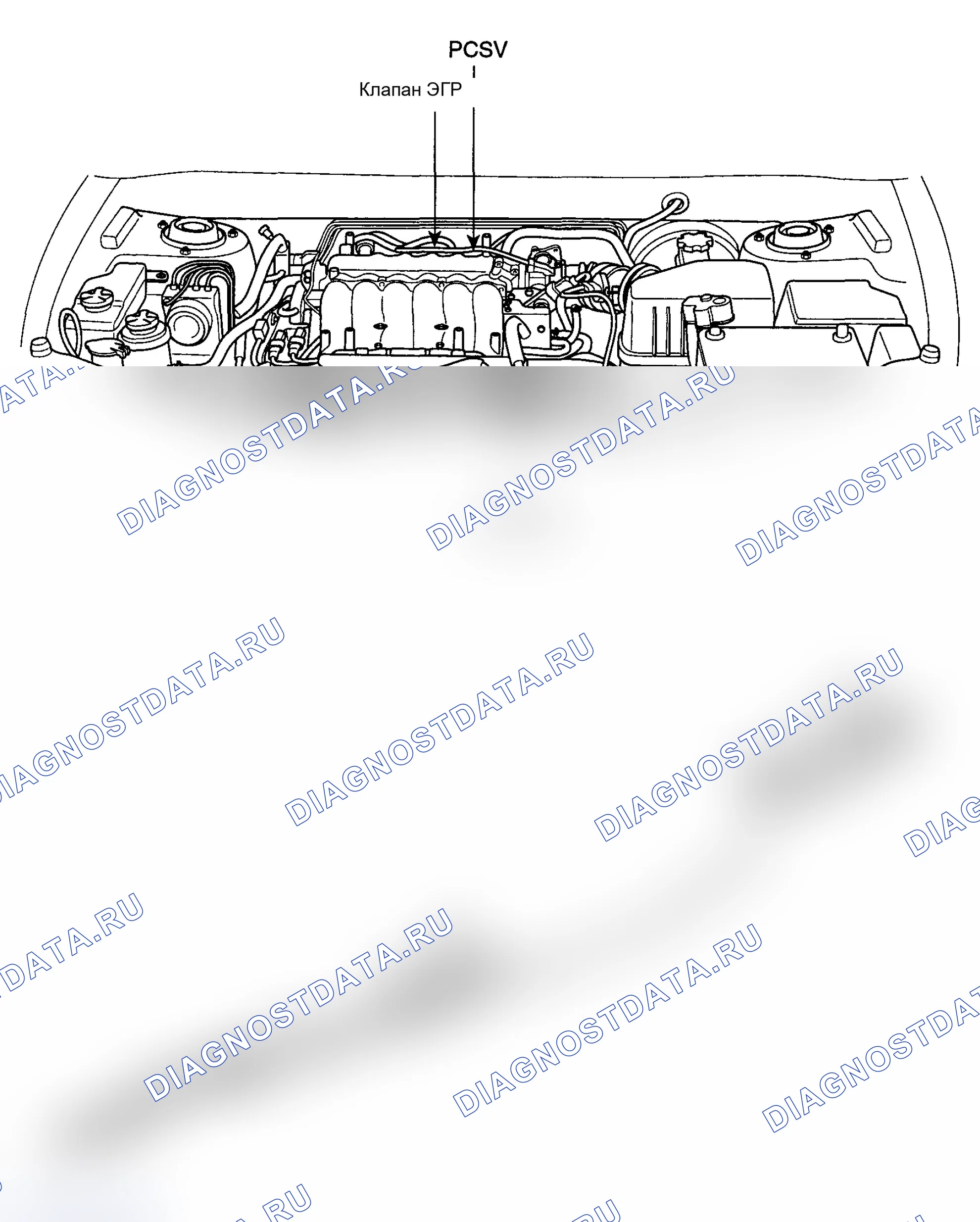 Рис. 30: РАСПОЛОЖЕНИЕ КОМПОНЕНТОВ. Hyundai Santa Fe II