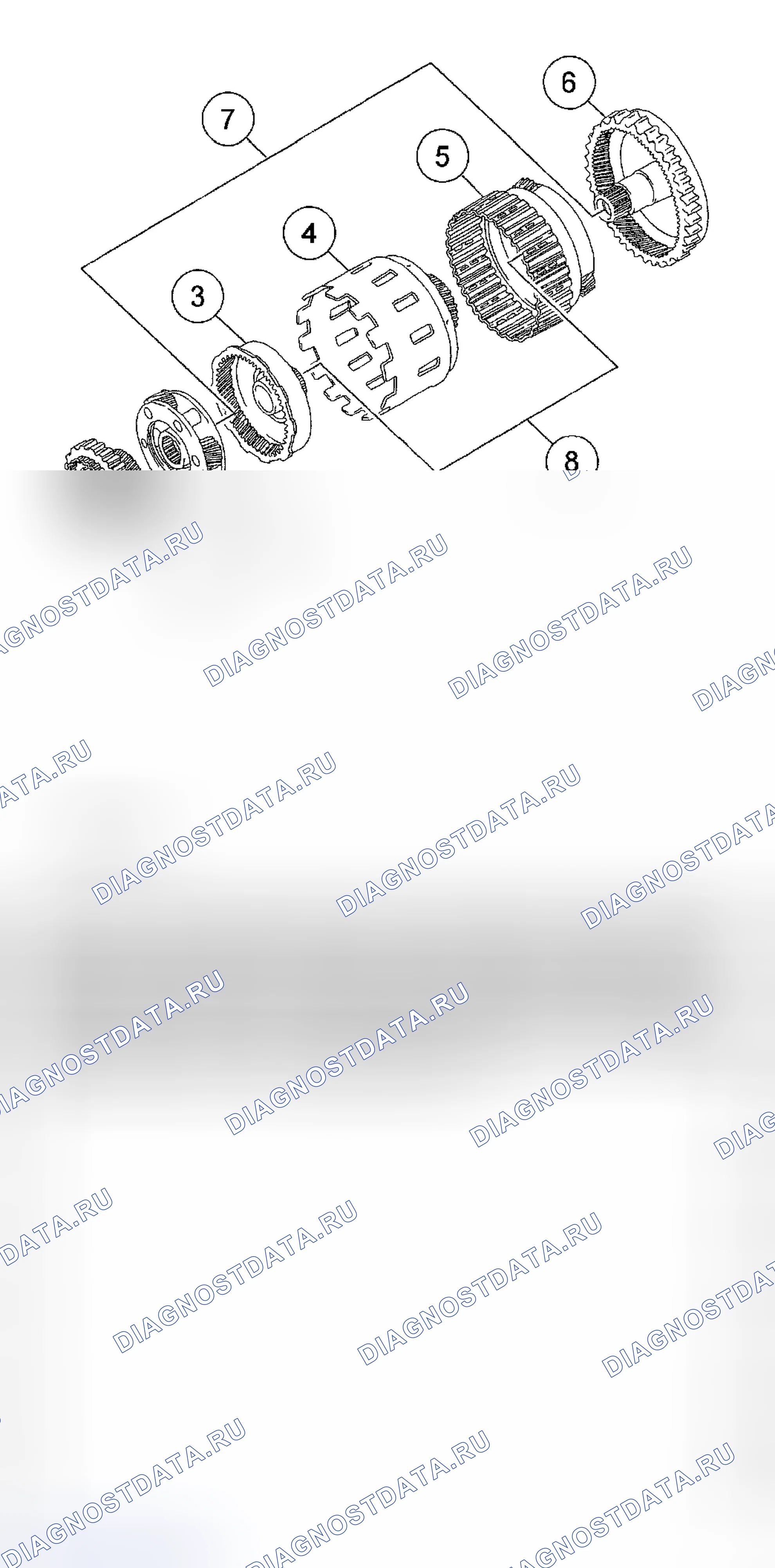 Рис. 334: Планетарные редукторы. Hyundai Matrix I