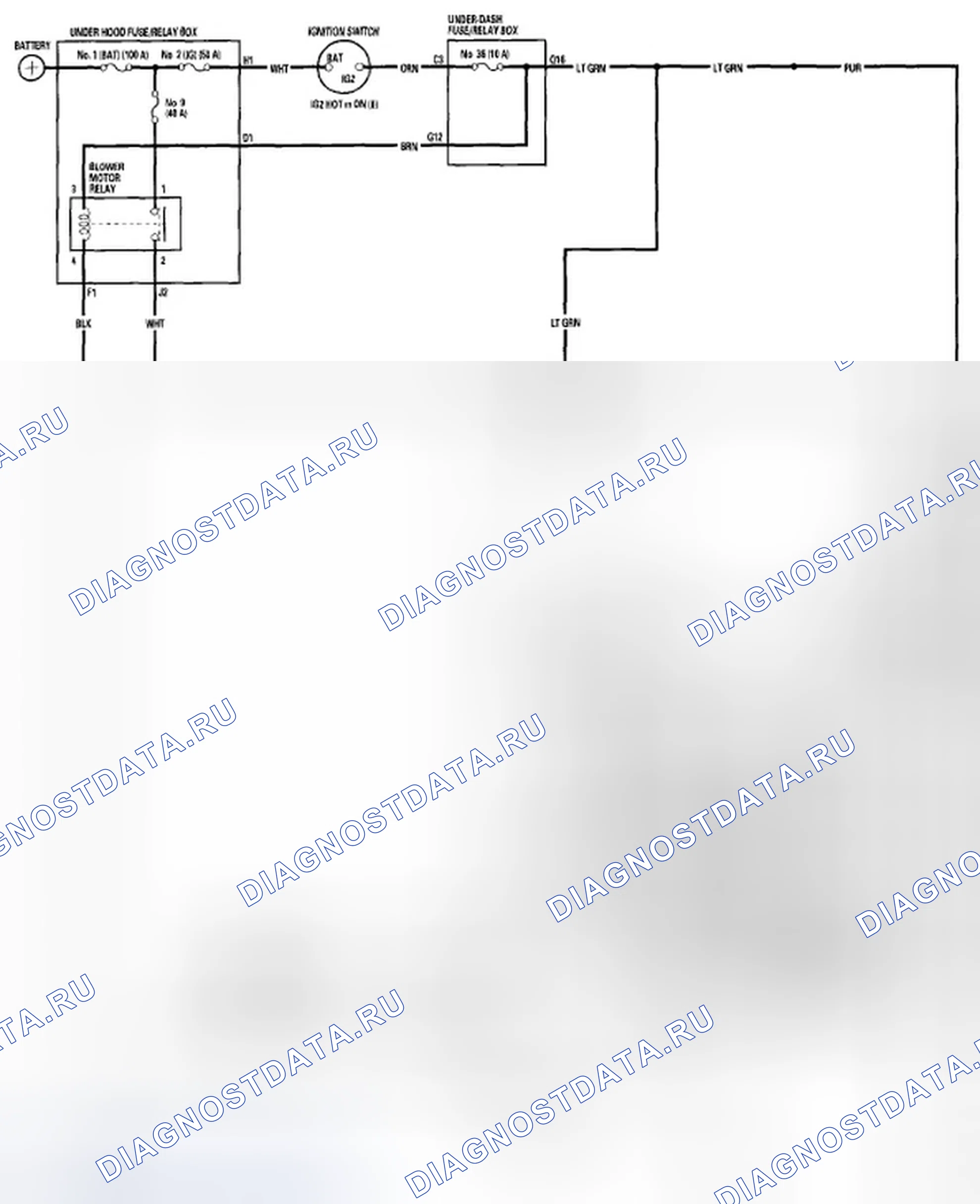 Рис. 6: Принципиальная схема. Honda Civic VIII