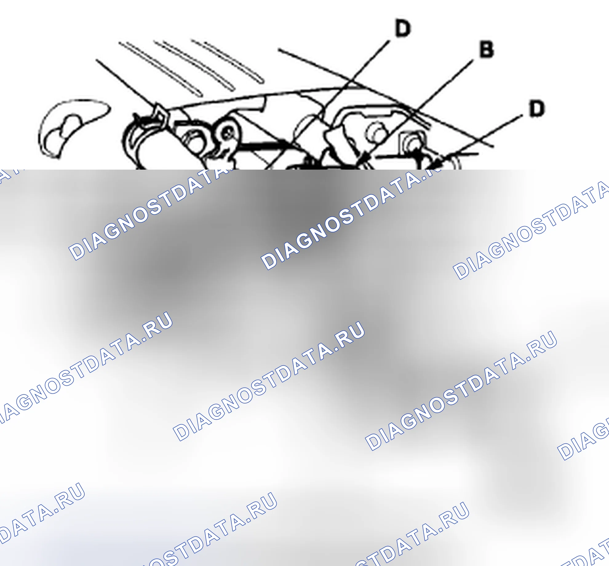 Рис. 495: Замена клапана продувки канистры EVAP. Acura CSX I