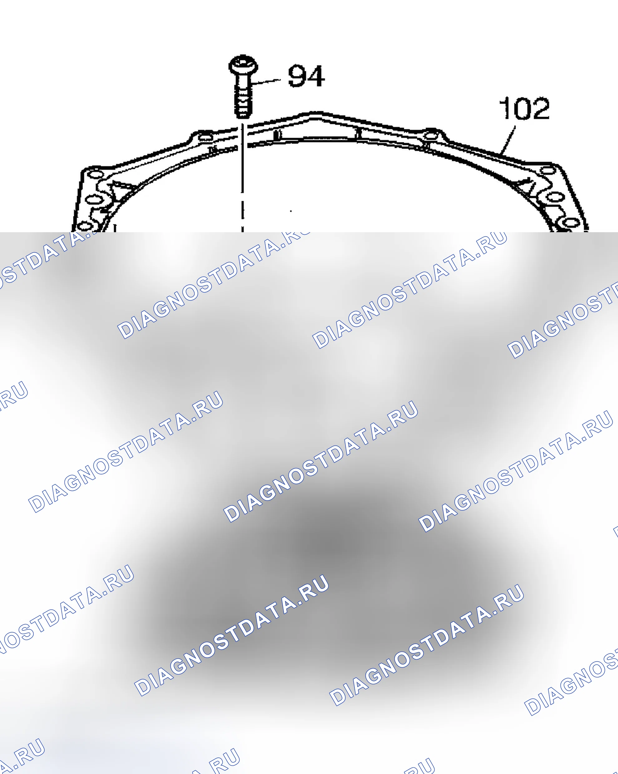 Рис. 458: Демонтаж гидротрансформатора. Chevrolet Silverado 1500 HD 
