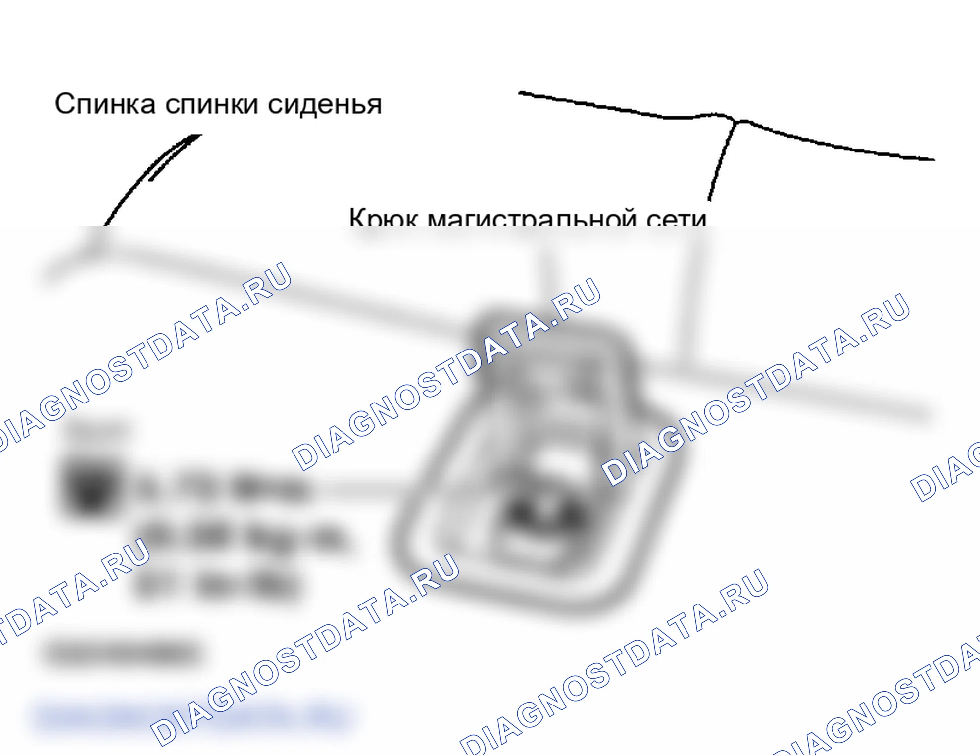 Рис. 26: Удаление отделки спинки сиденья и подушки. Infiniti FX45 I