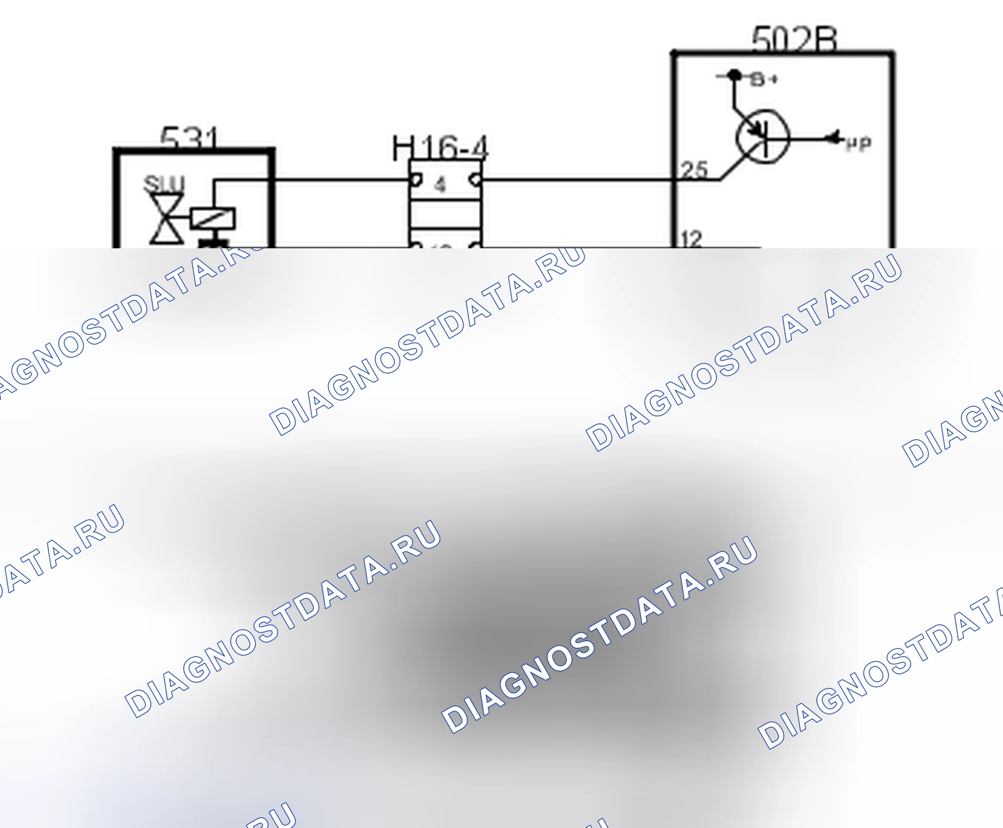 Рис. 460: P0743; Блокировка соленоида. Размыкание / замыкание на массу. Замыкание на B +. Kia Picanto III