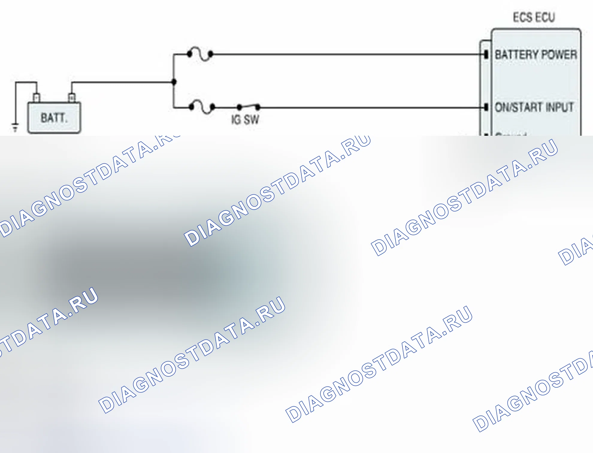Рис. 6: Схема диагностической цепи. Hyundai Equus II