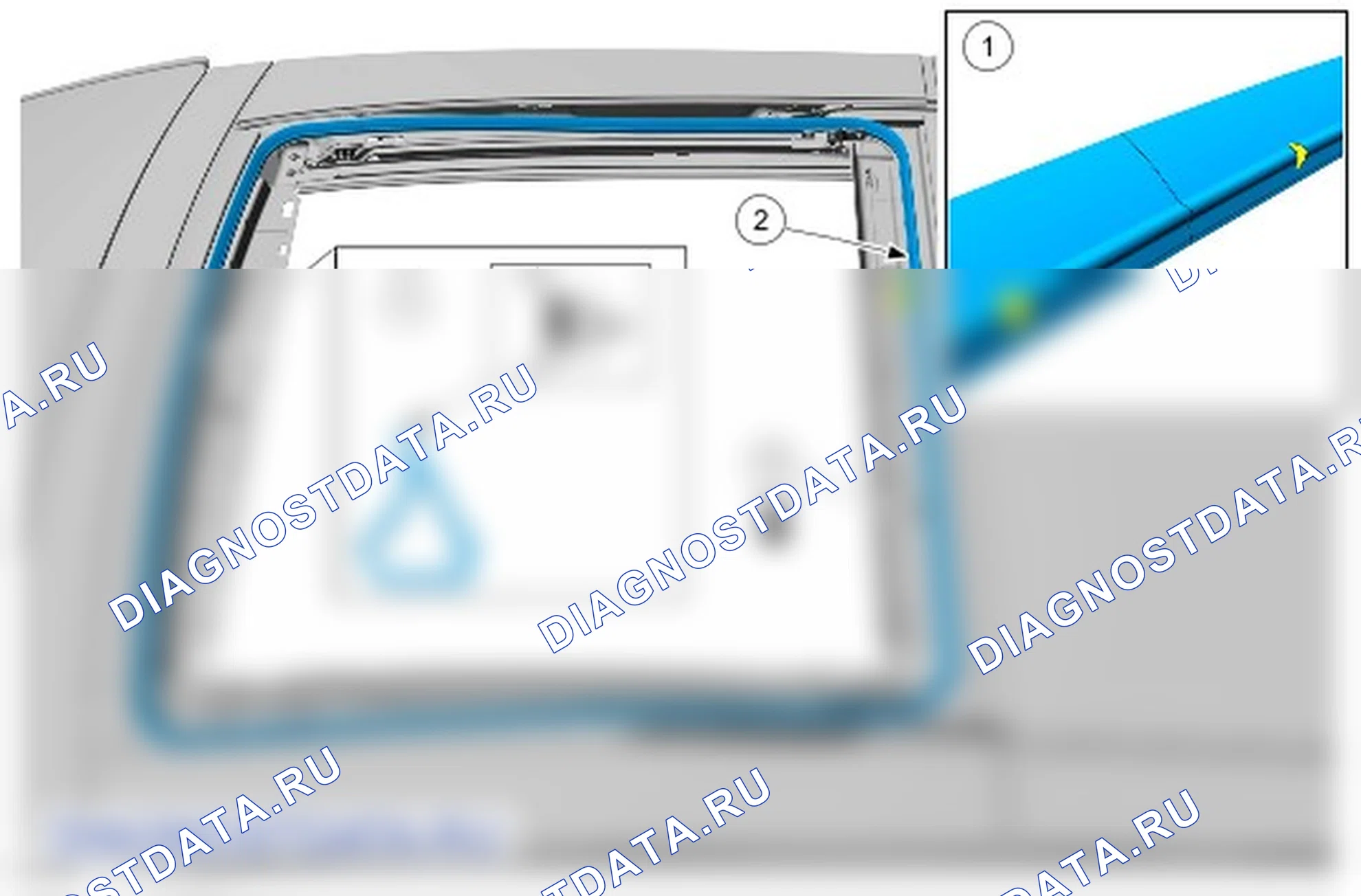 Как снять и установить уплотнитель люка крыши. Ford Edge II