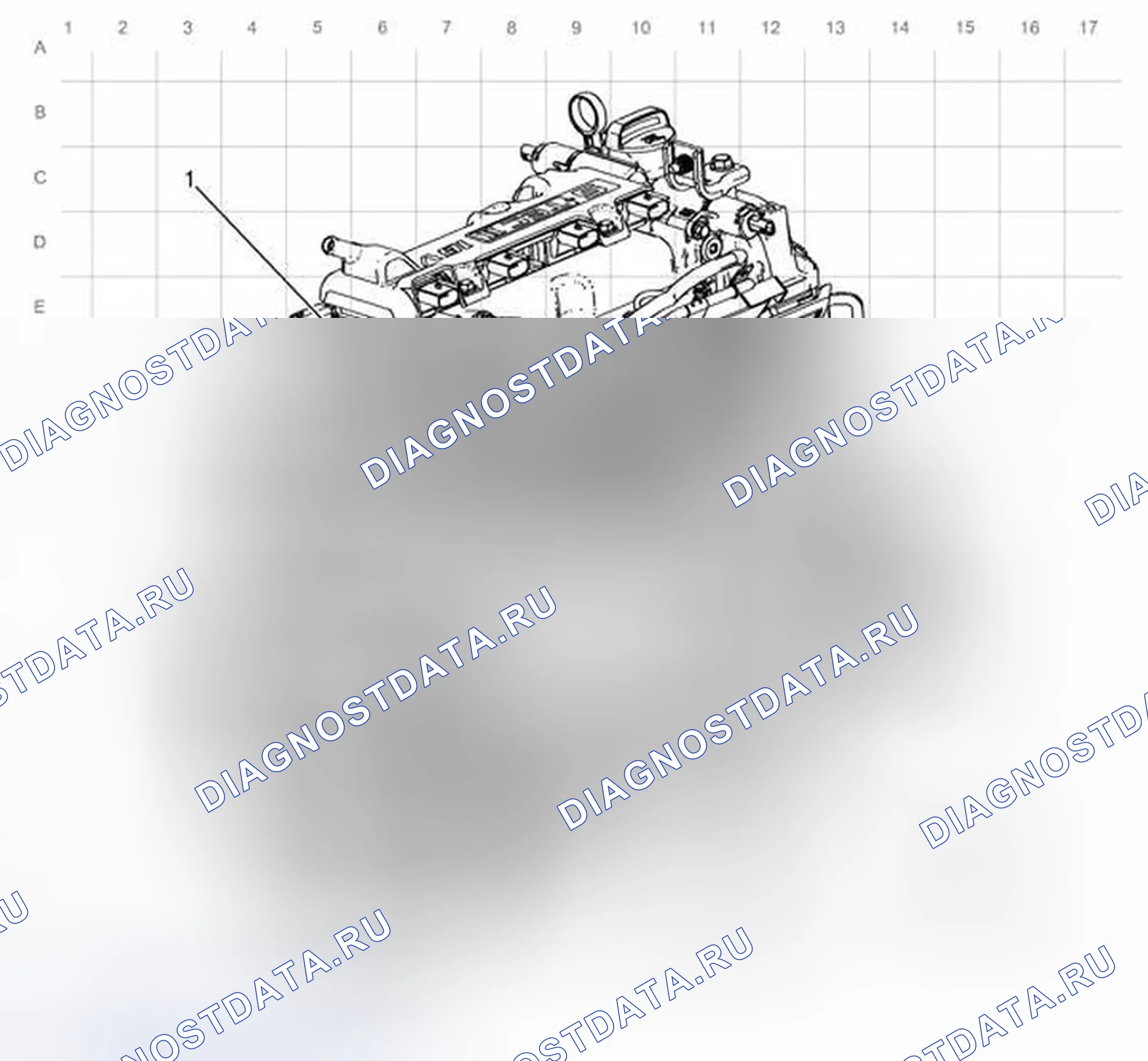 Рис. 51: Прокладка жгута топливной форсунки. Chevrolet Spark M300