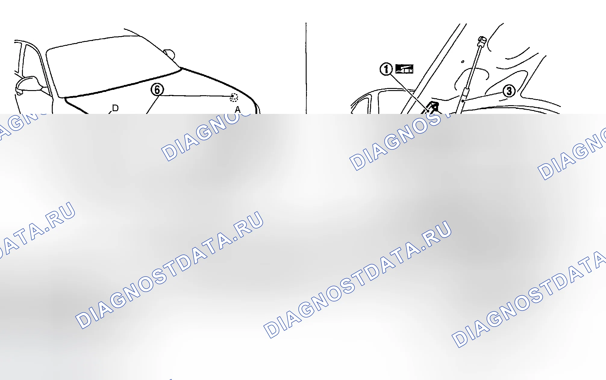 Рис. 1: Регулировка фитинга. Infiniti FX35 I