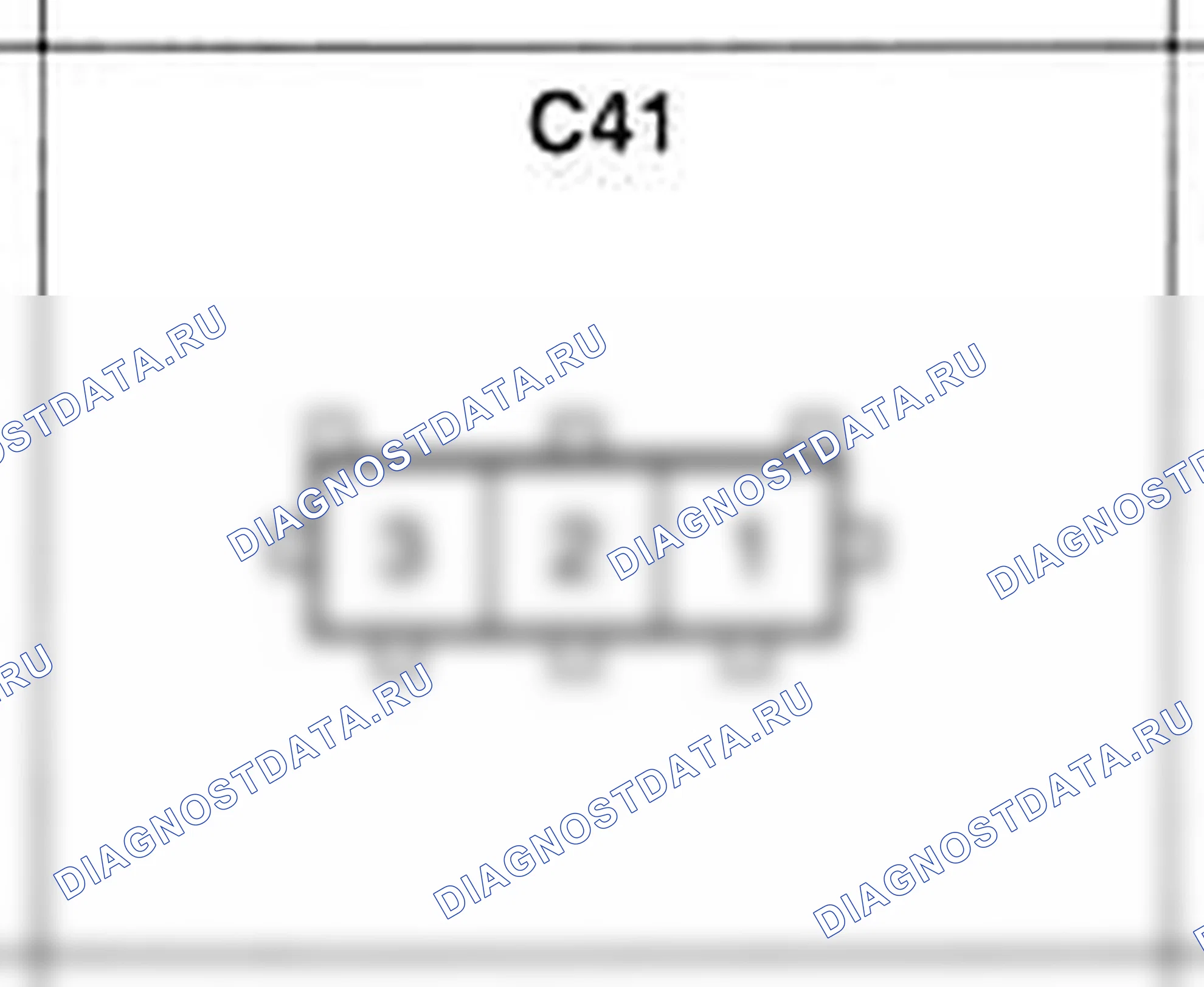 Распиновка разъёма C41 — жгута управления. Hyundai H-1 A1