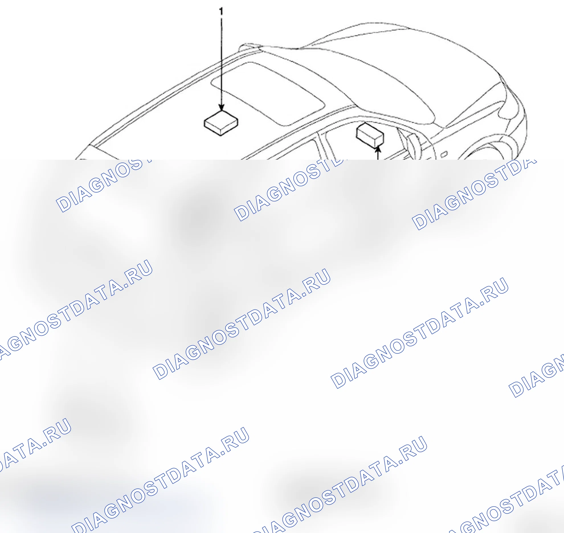 Рис. 41: РАСПОЛОЖЕНИЕ КОМПОНЕНТОВ. Hyundai Santa Fe II